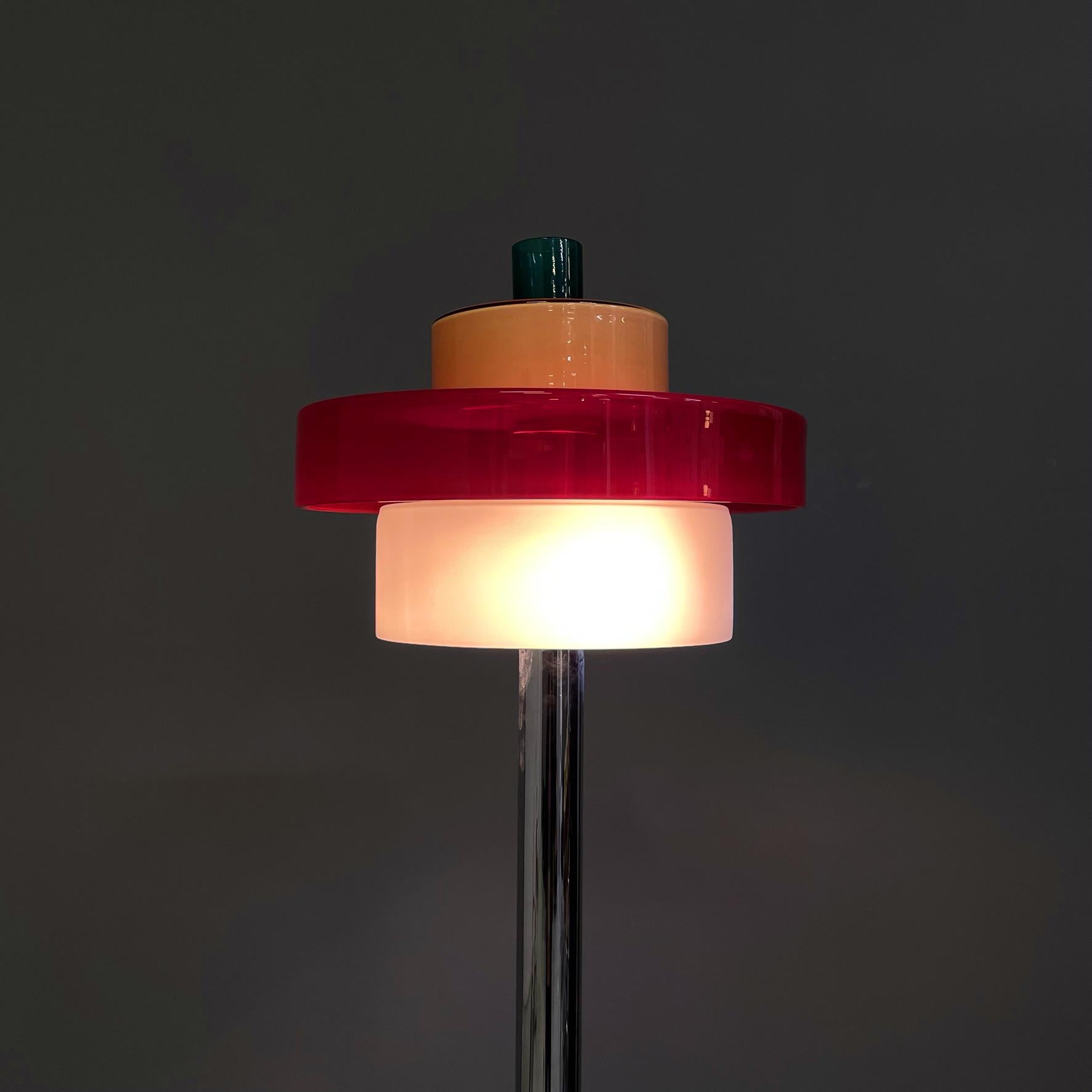 Late 20th Century Italian Modern Glass Floor Lamp Allarnisam by Ettore Sottsass for Venini, 1990s For Sale