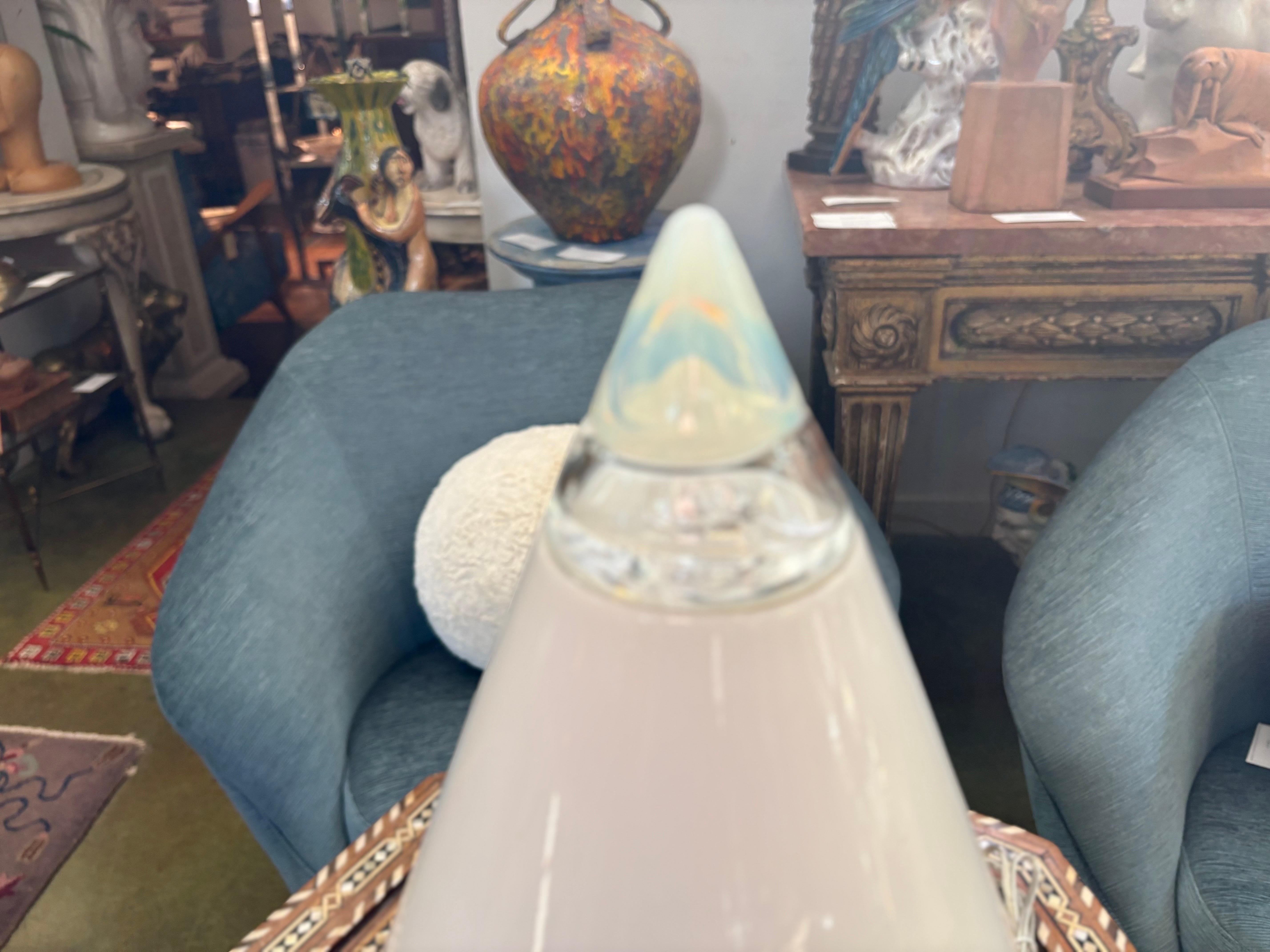 Verre Lampe italienne moderne en verre, Design/One, Giusto Toso en vente
