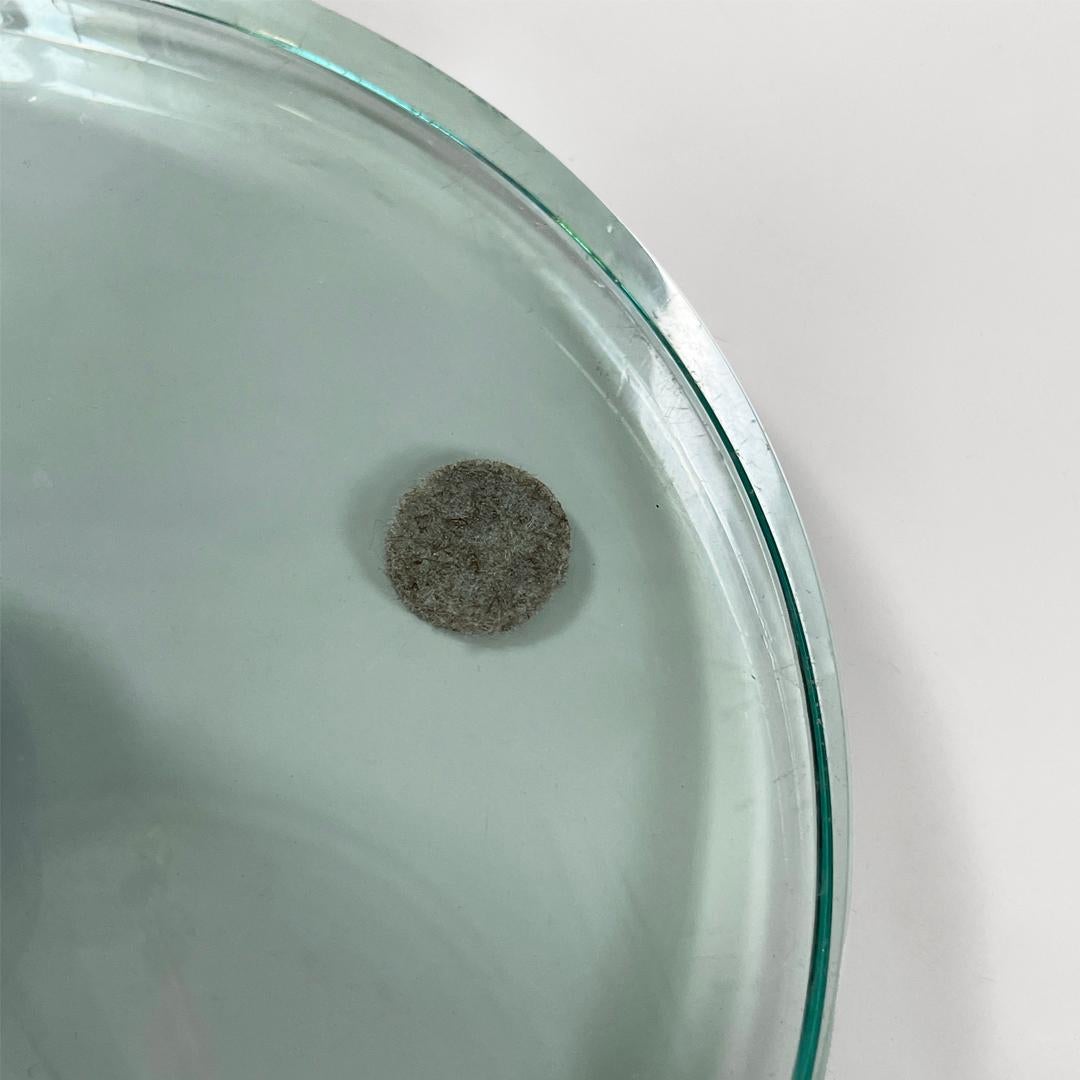 Lampe de table moderne italienne en verre et métal WG 24 Wilhelm Wagenfeld Tecnolumen, années 1980 en vente 7