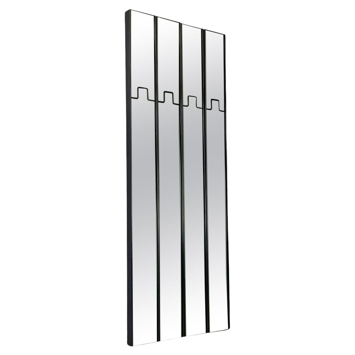 Italian modern glass plastic Gronda wall mirrors, Luciano Bertoncini, Elco 1970s