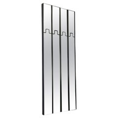 Italian modern glass plastic Gronda wall mirrors, Luciano Bertoncini, Elco 1970s