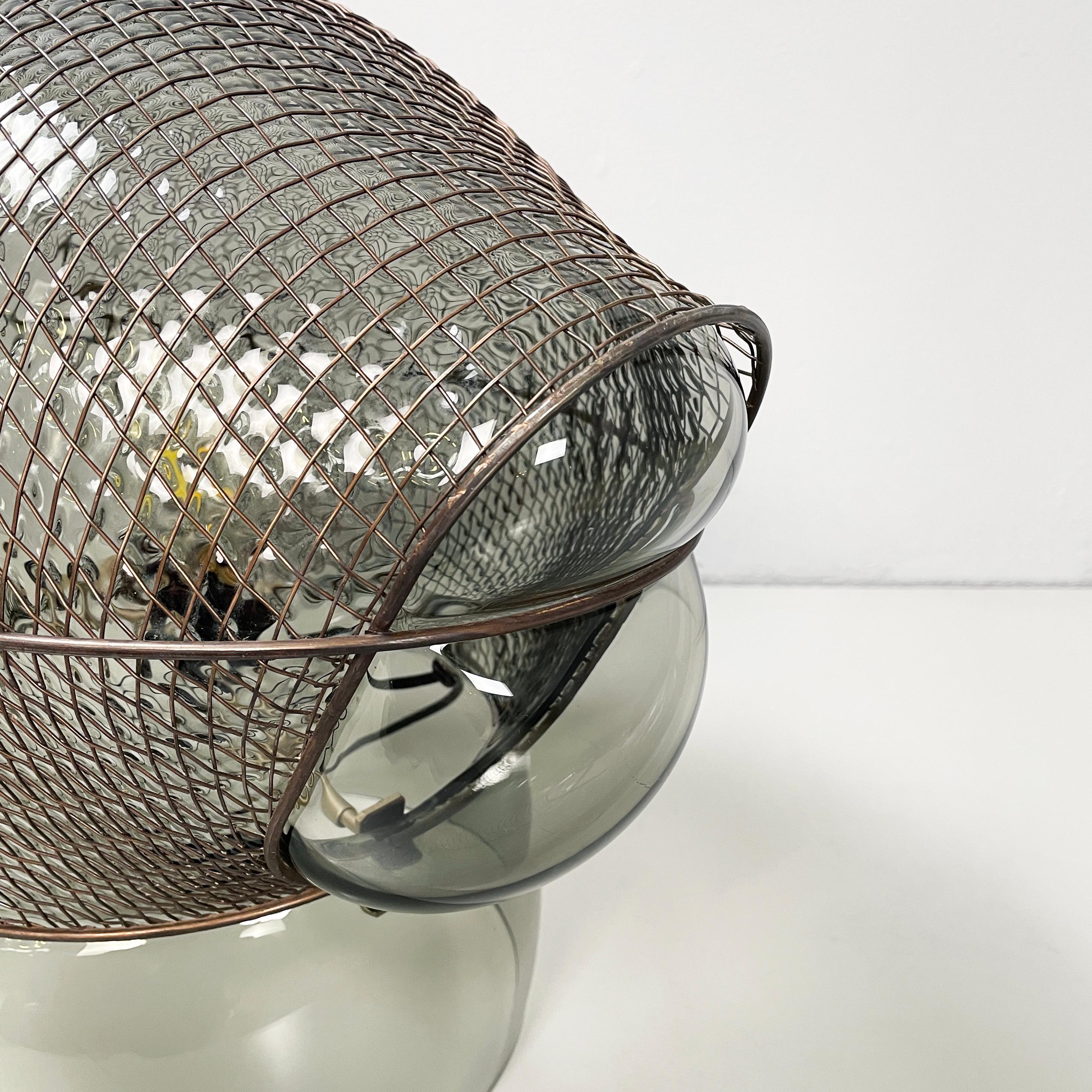 Moderne italienische Tischlampe aus Glasstahl Patroclo aus Glas von Gae Aulenti für Artemide, 1970 im Angebot 4