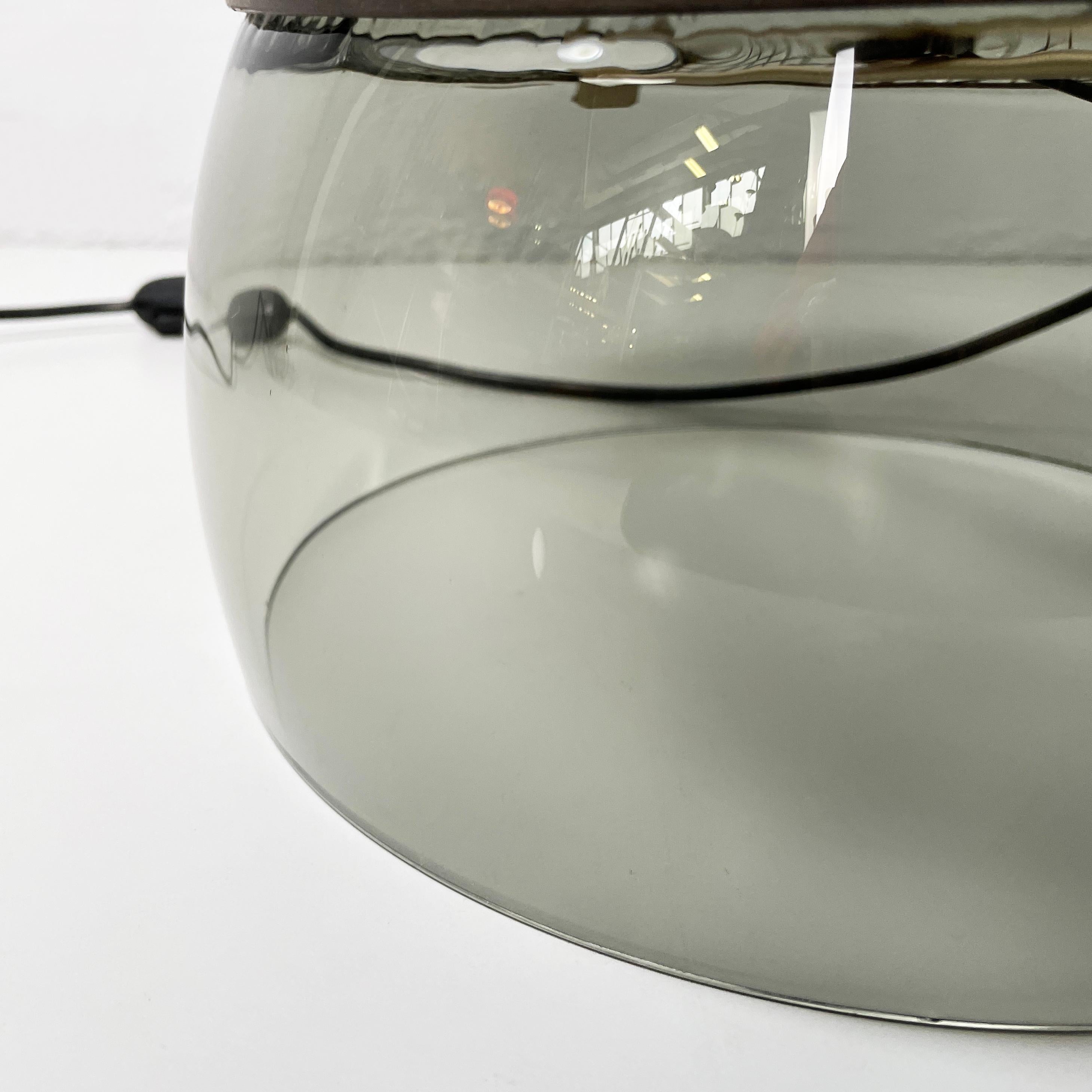 Moderne italienische Tischlampe aus Glasstahl Patroclo aus Glas von Gae Aulenti für Artemide, 1970 im Angebot 9