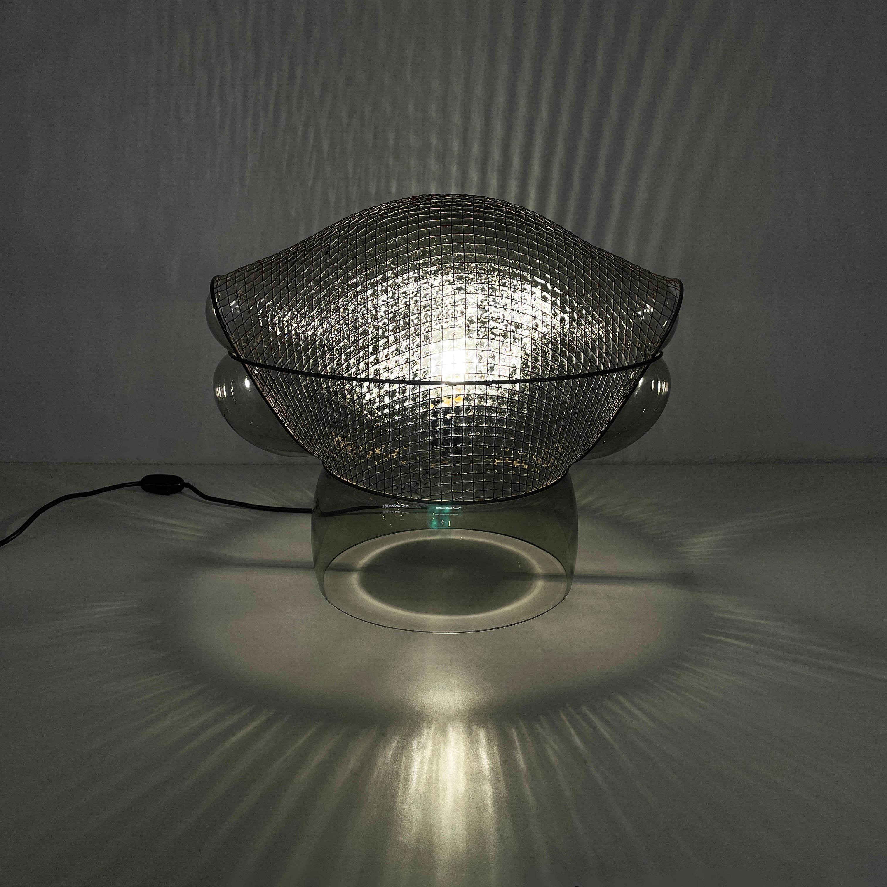 Moderne italienische Tischlampe aus Glasstahl Patroclo aus Glas von Gae Aulenti für Artemide, 1970 im Zustand „Gut“ im Angebot in MIlano, IT
