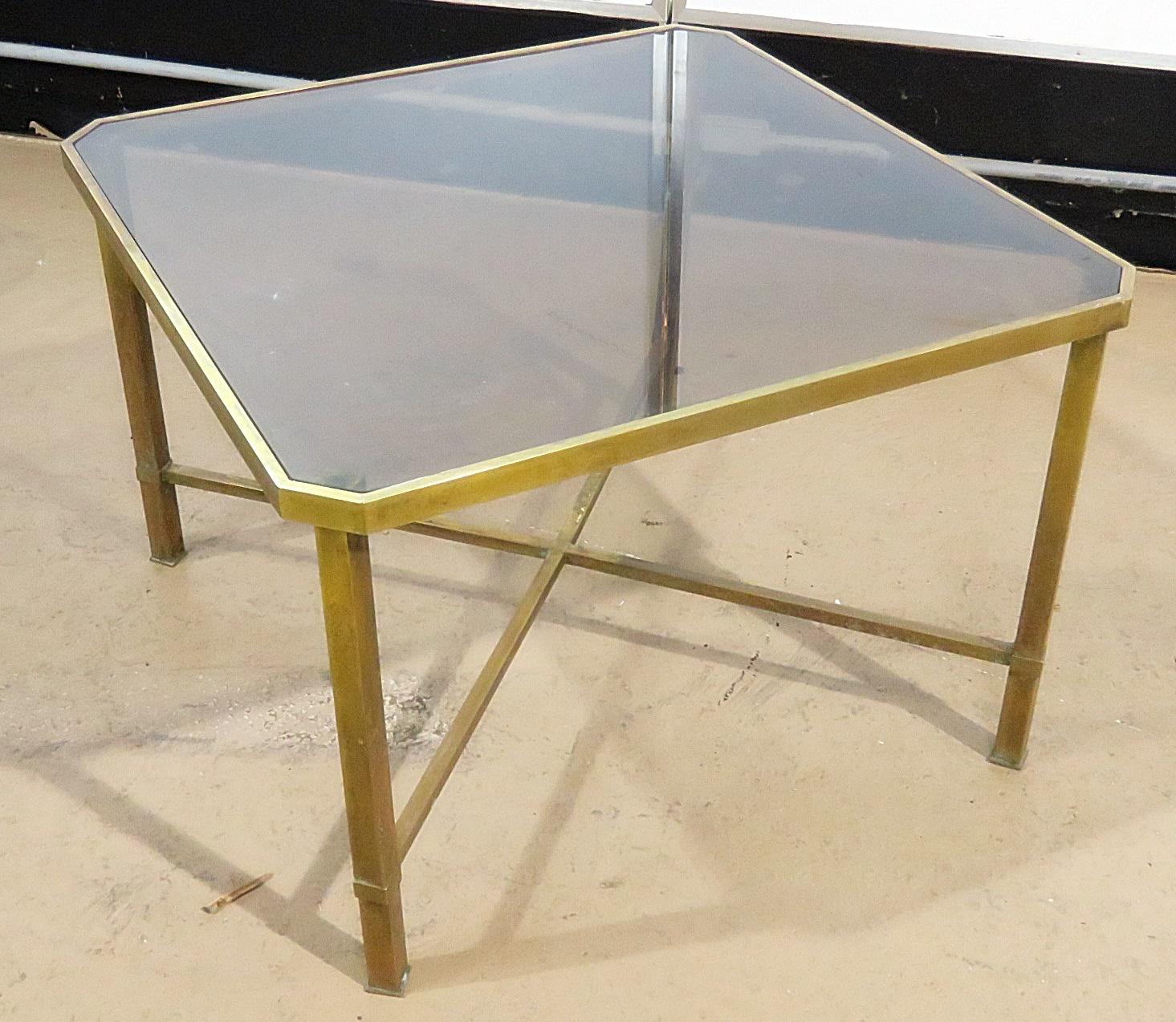 Mid-Century Modern Italian Modern Glass Top Coffee Table