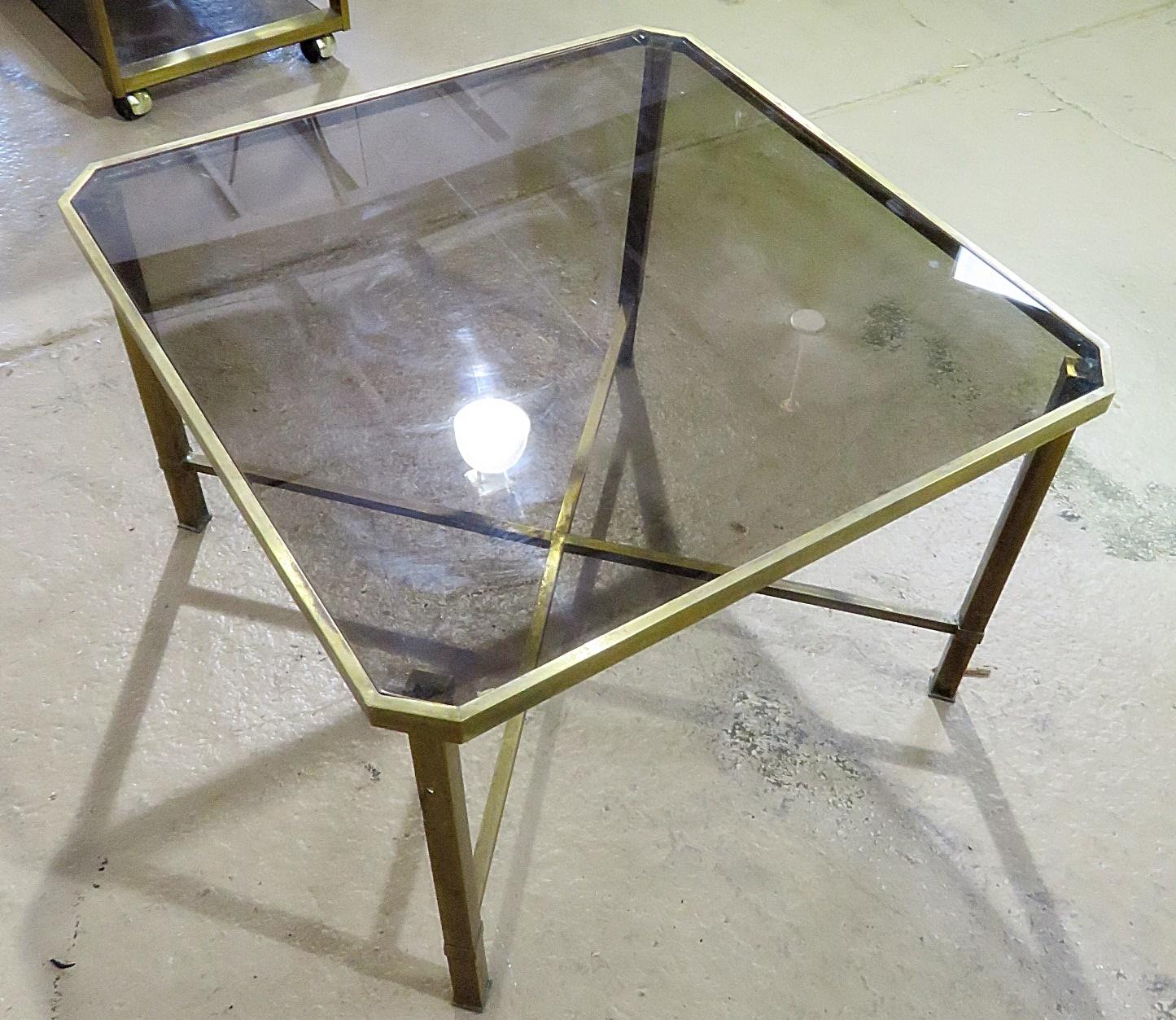 Italian Modern Glass Top Coffee Table 3