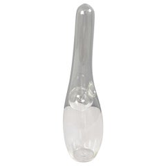 Moderne italienische Glasvase mit unregelmäßiger runder Form von Roberto Faccioli, 1990er Jahre