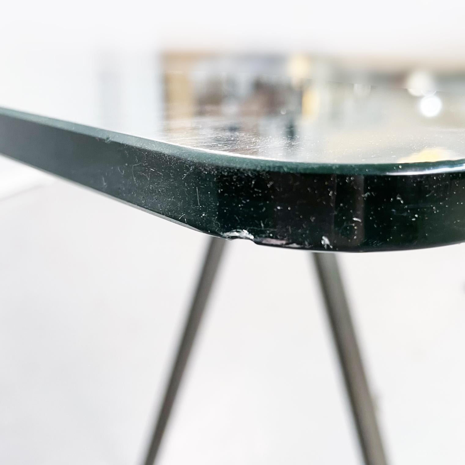 Italian Modern Glass Wood Steel Dining Table Frate by Enzo Mari for Driade, 1973 For Sale 3