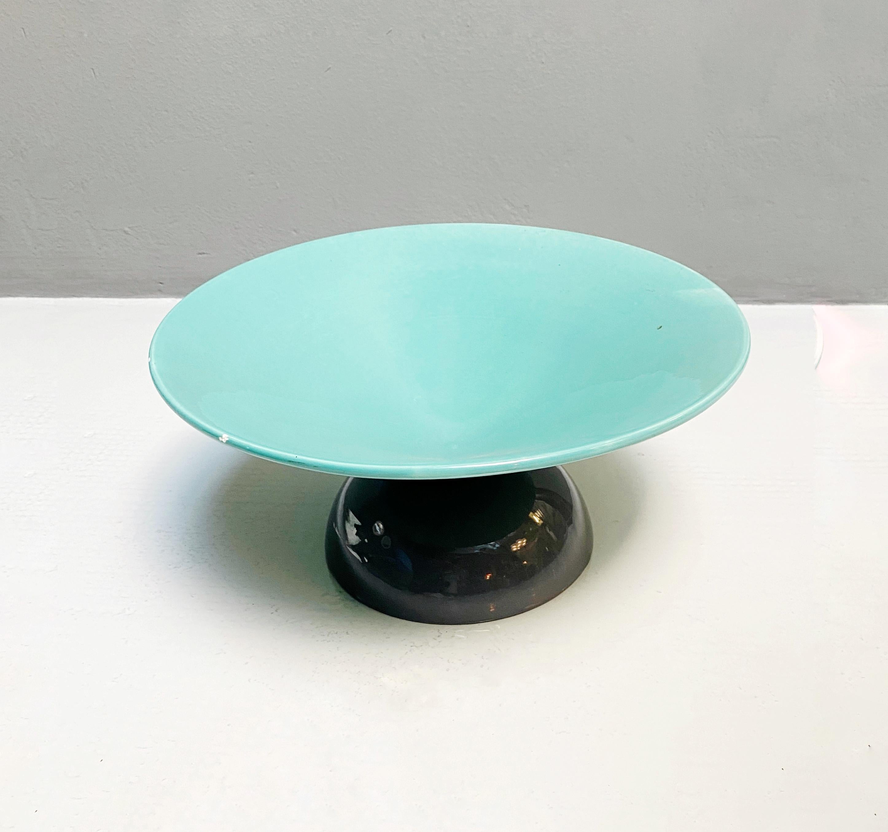 Centro de mesa italiano moderno de cerámica esmaltada de Baldelli, años 90 en Bueno estado para la venta en MIlano, IT