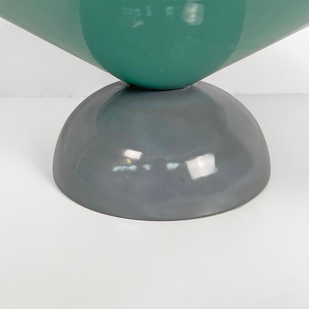 Italian modern glazed ceramic round centerpiece by Baldelli, 1990s For Sale 4