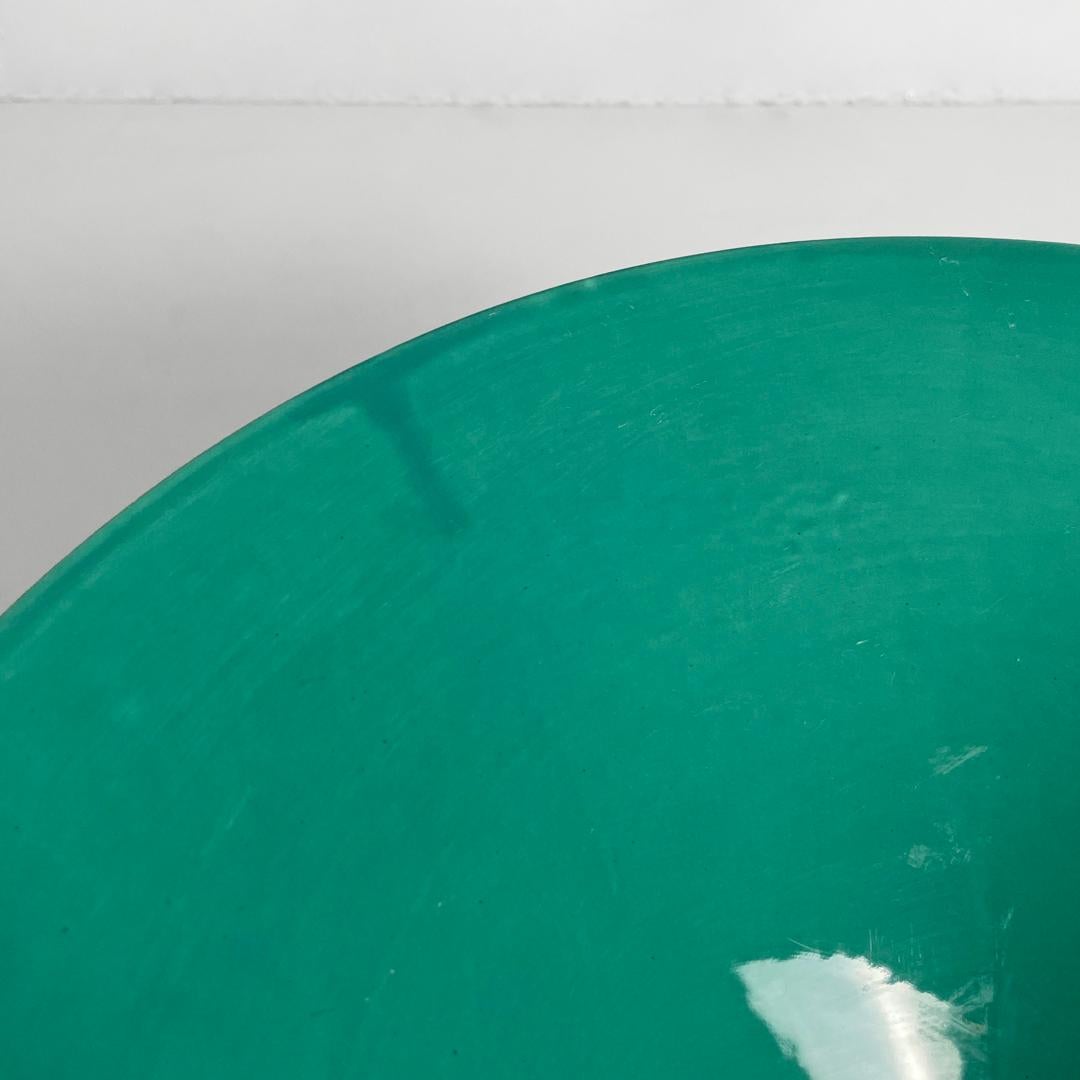 Italian modern glazed ceramic round centerpiece by Baldelli, 1990s For Sale 3