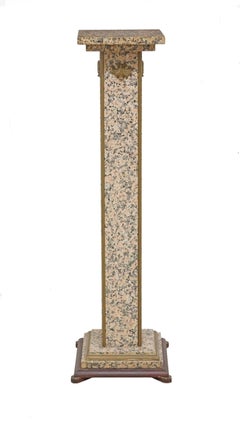 Italian Modern Granite Pedestal Stand
