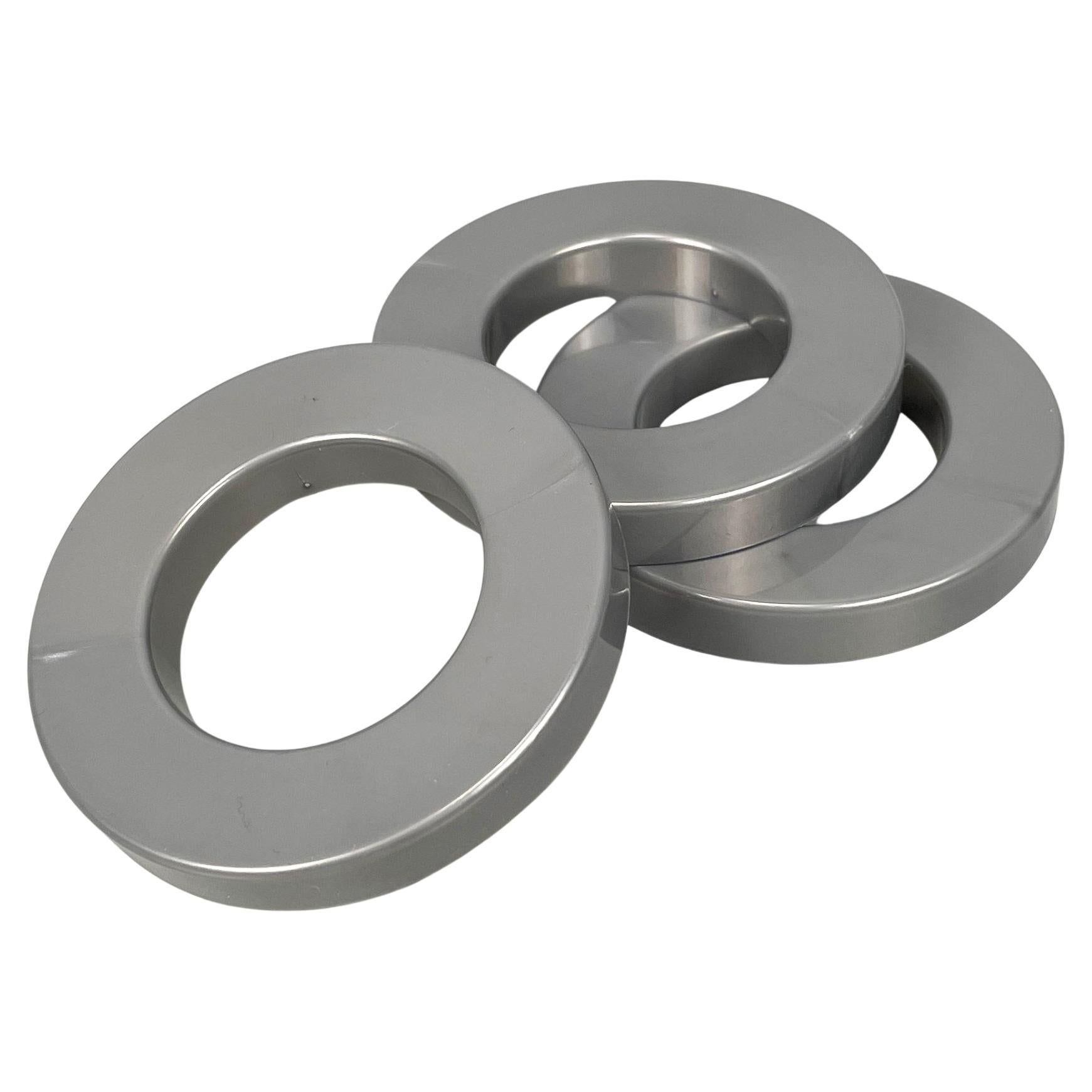 Italian modern gray rings for the perpetual wall calendar by Ring A Date, 2020s For Sale