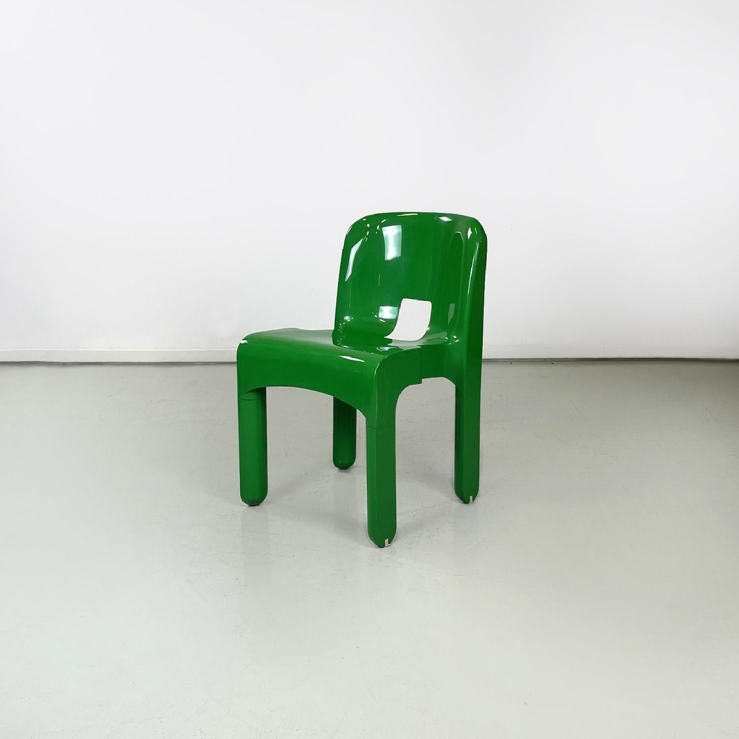 Modern Italian modern green Chairs 4868 Universal Chair by Joe Colombo Kartell, 1970s For Sale