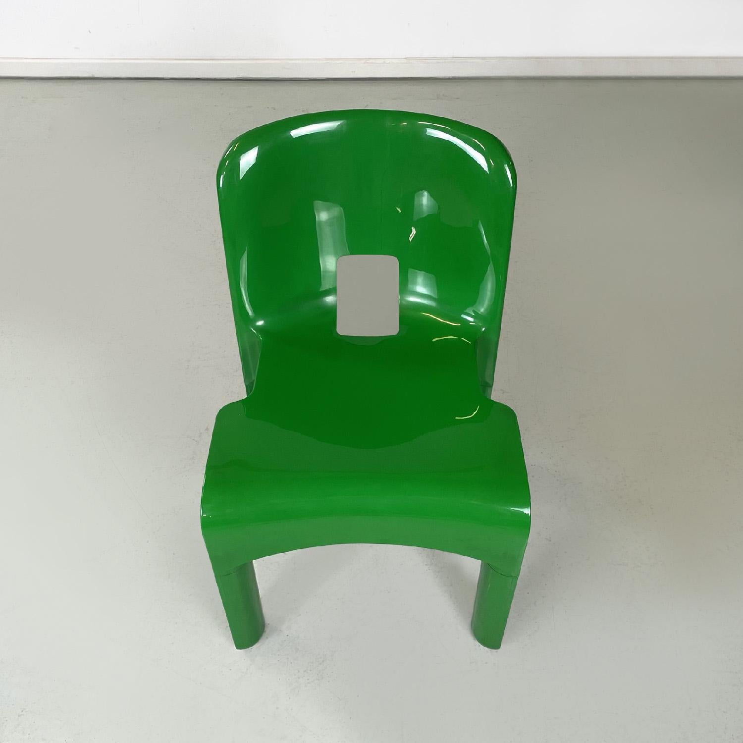 Plastic Italian modern green Chairs 4868 Universal Chair by Joe Colombo Kartell, 1970s For Sale