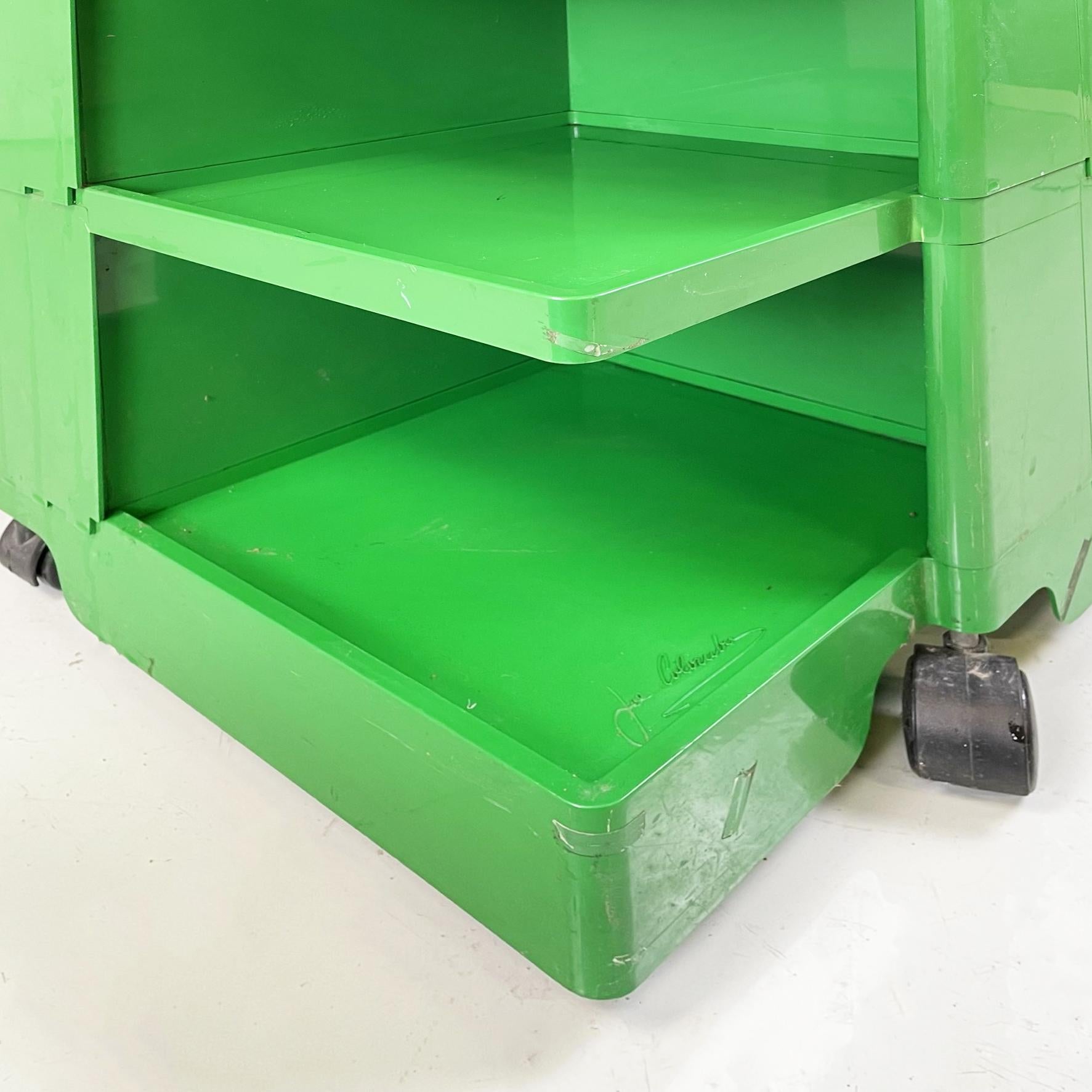 Italian Modern Green Plastic Cart Boby by Joe Colombo for Bieffeplast, 1968 6