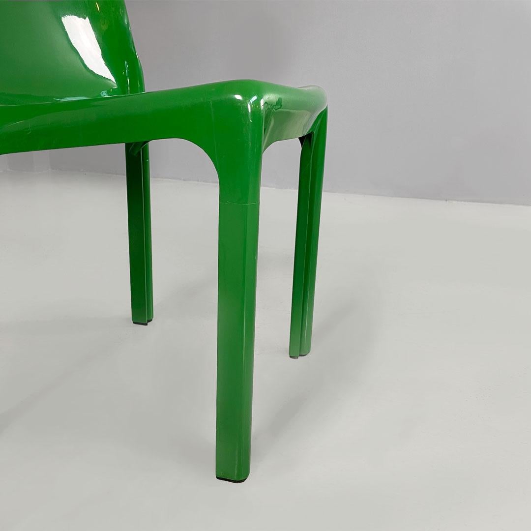 Italian modern green plastic Chairs Selene Vico Magistretti for Artemide, 1960s For Sale 7