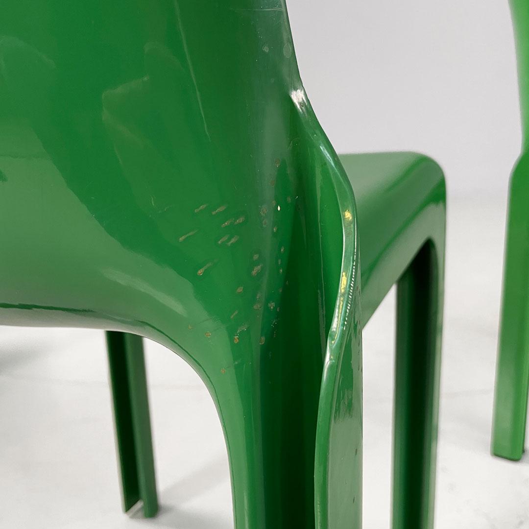 Italian modern green plastic Chairs Selene Vico Magistretti for Artemide, 1960s For Sale 10