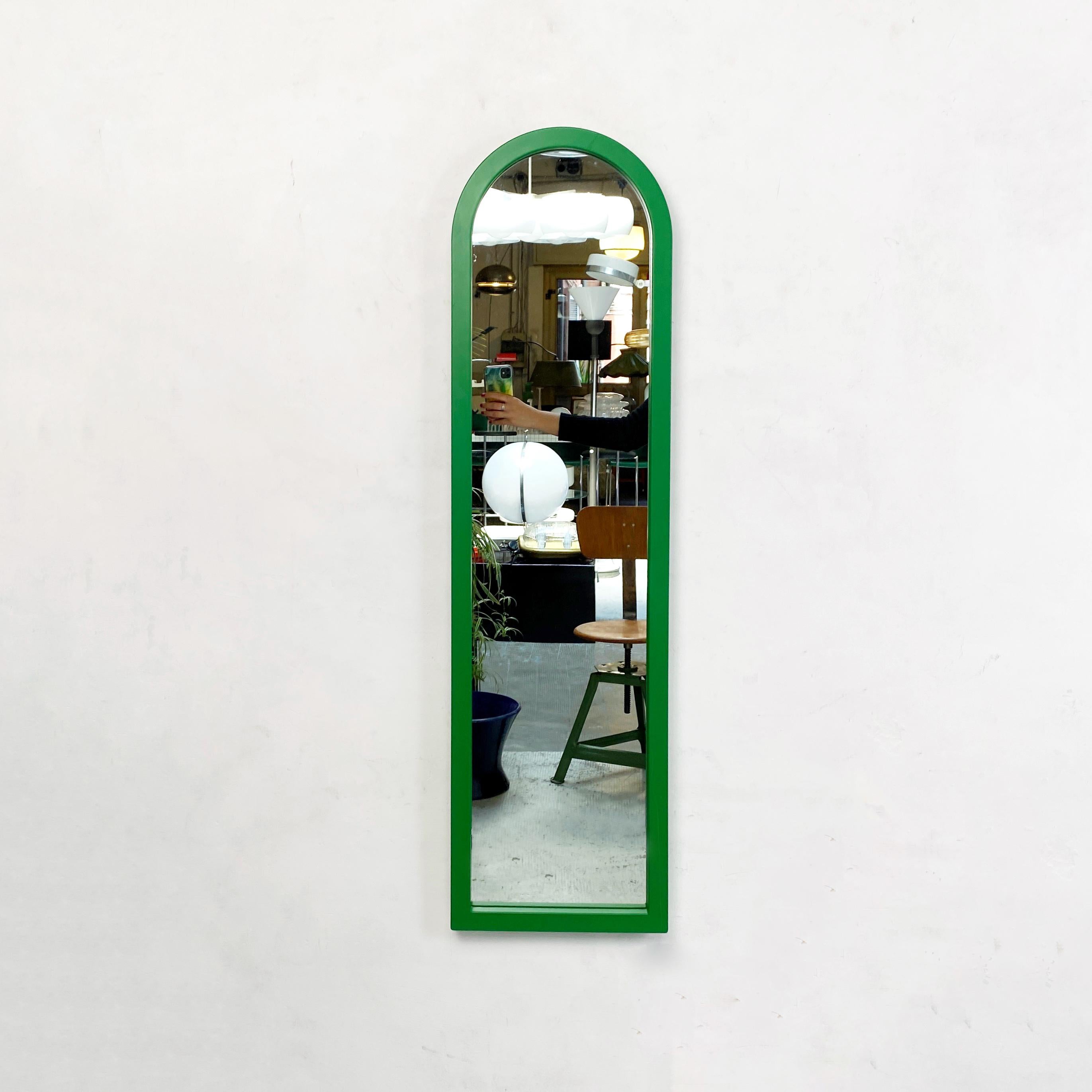 Italian Modern Green Plastic Mirror by Anna Castelli for Kartell, 1980s 10