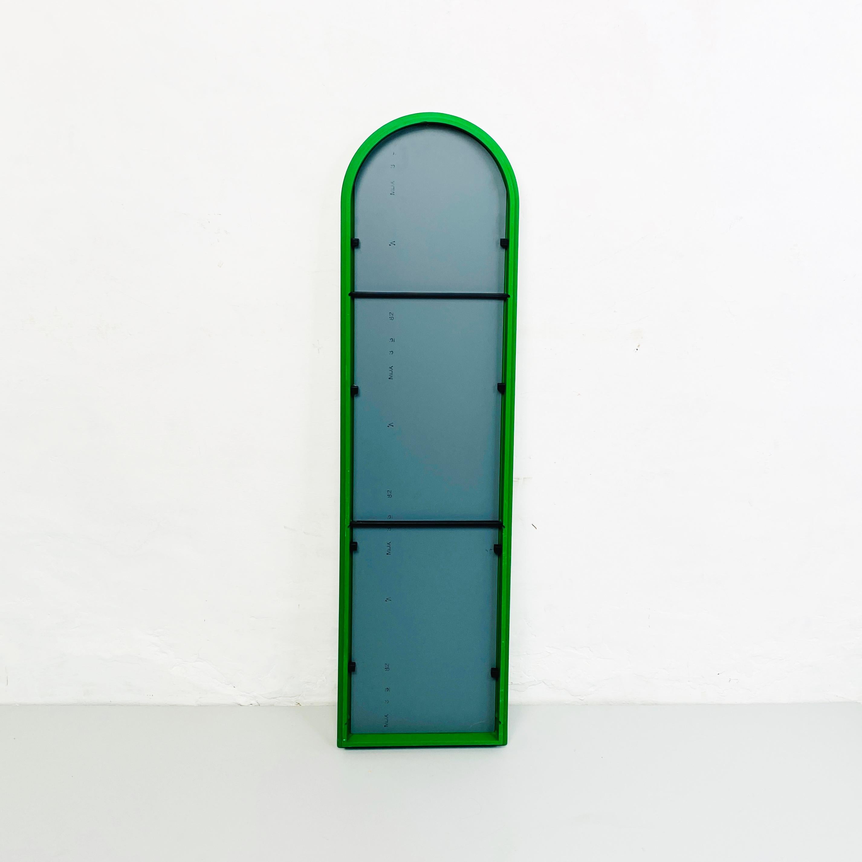 Italian Modern Green Plastic Mirror by Anna Castelli for Kartell, 1980s 11