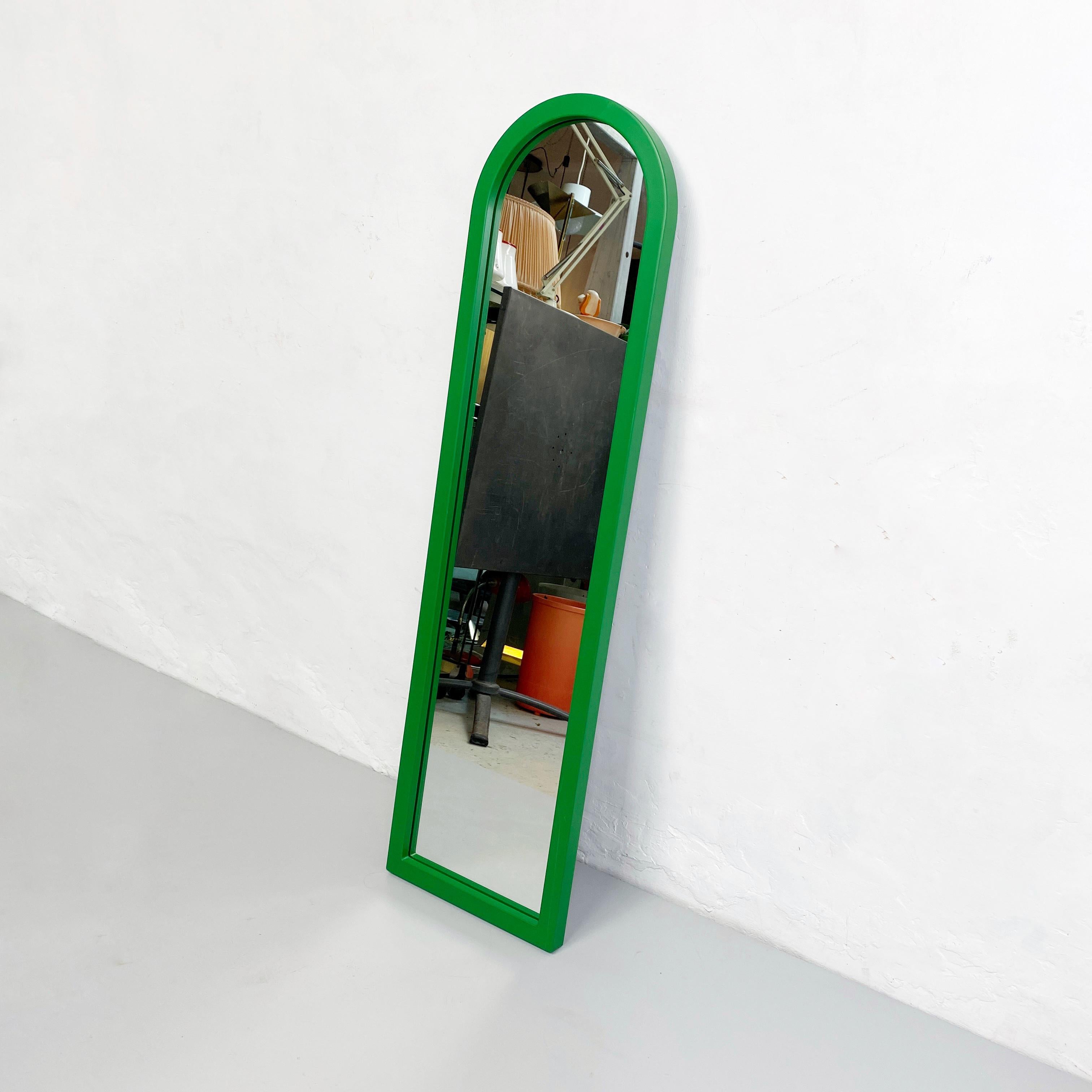Italian Modern Green Plastic Mirror by Anna Castelli for Kartell, 1980s In Good Condition In MIlano, IT