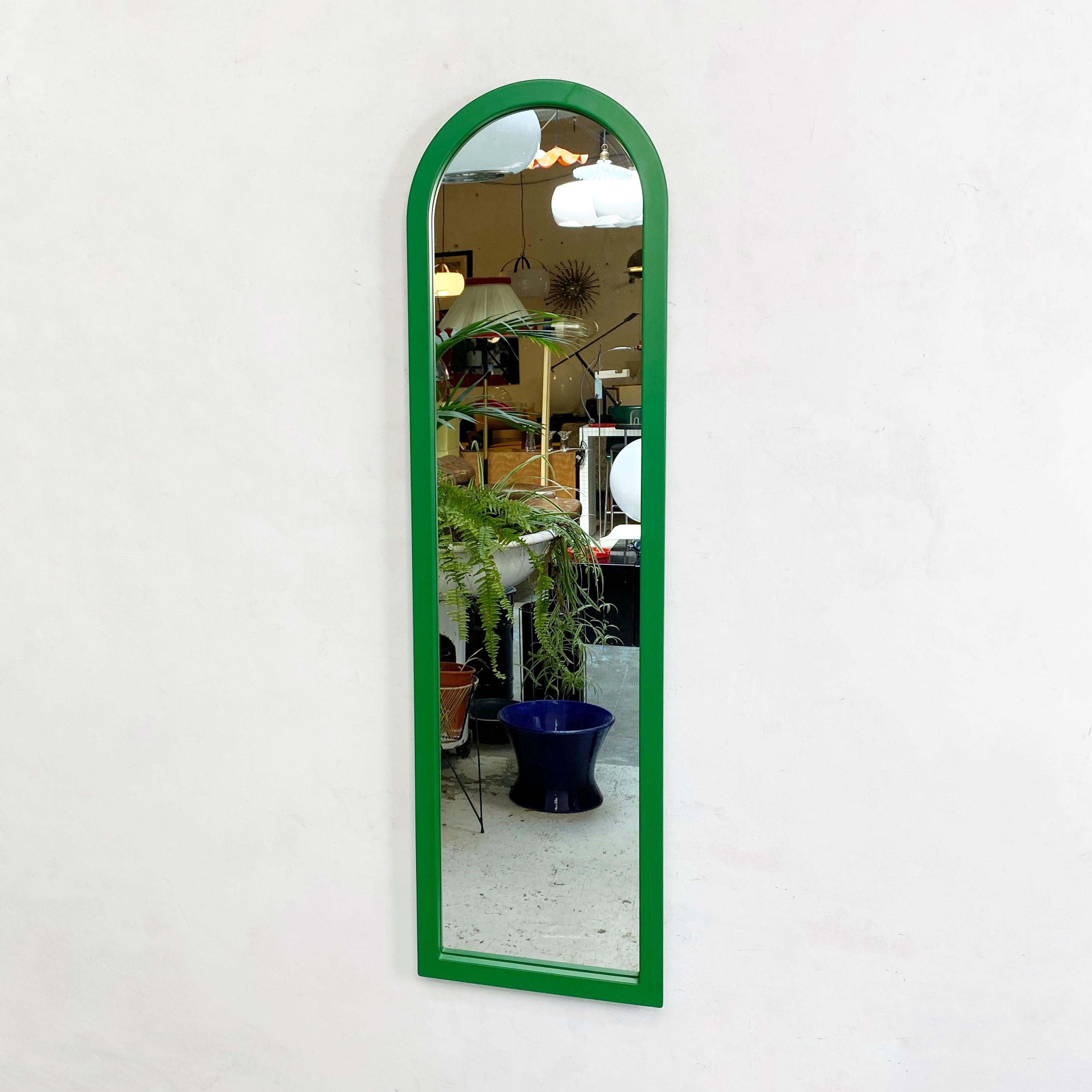 Italian Modern Green Plastic Mirror by Anna Castelli for Kartell, 1980s 5