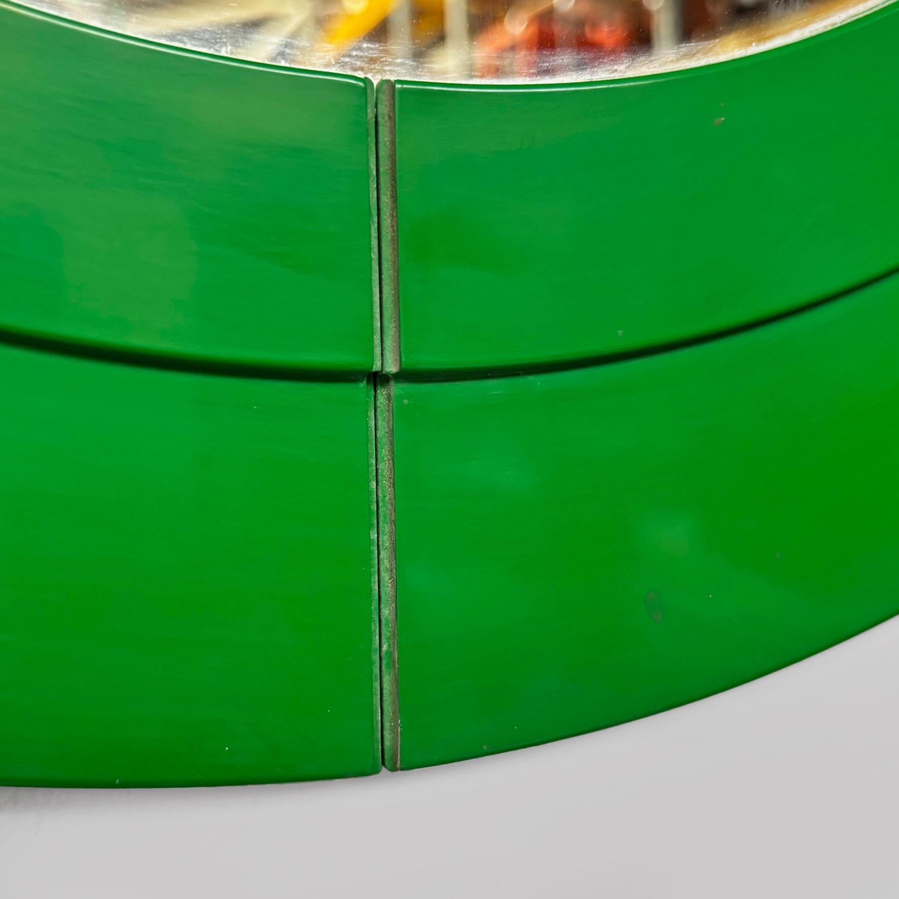 Miroir modulaire moderne italien en plastique vert par Anna Castelli pour Kartell, années 1970. en vente 5
