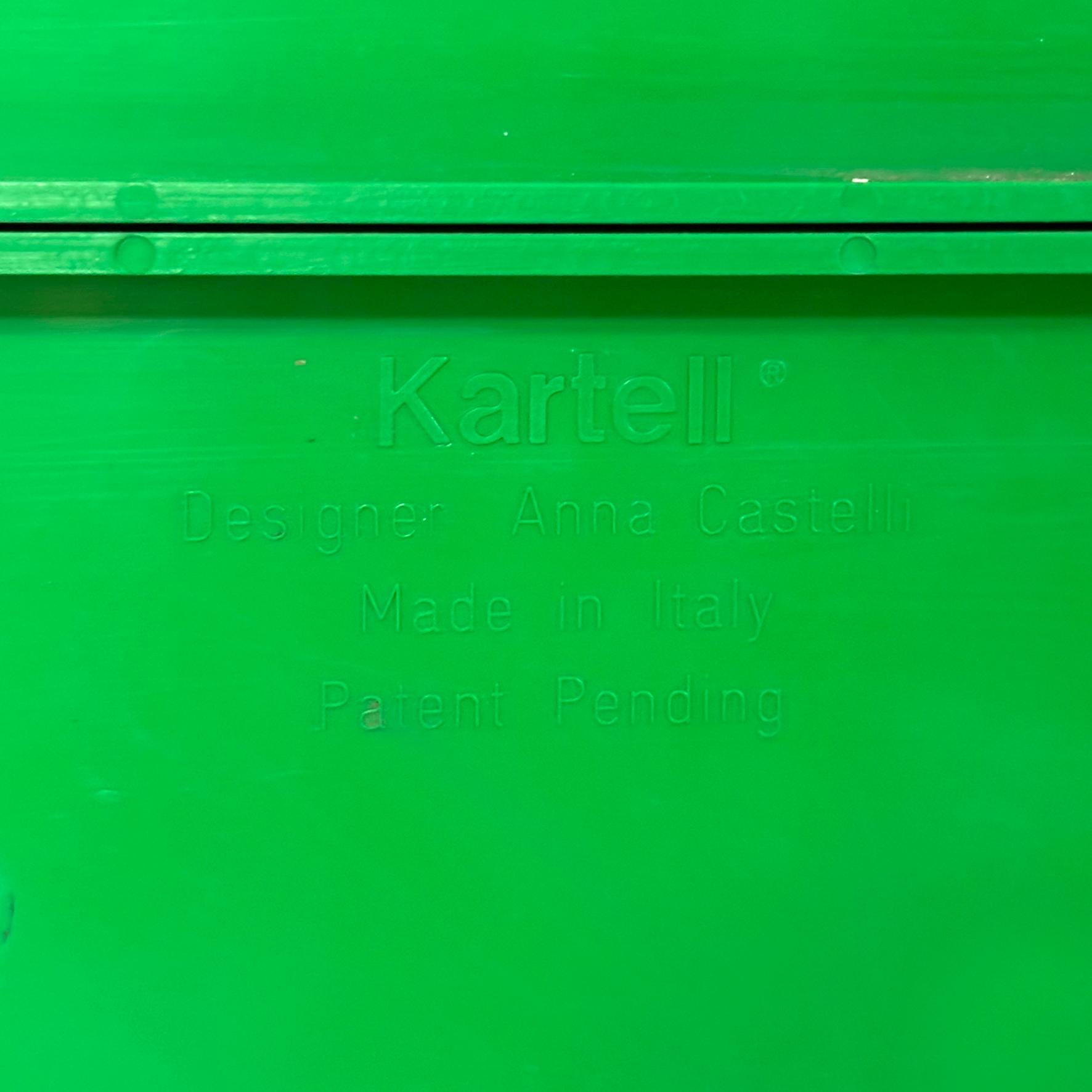 Miroir modulaire moderne italien en plastique vert par Anna Castelli pour Kartell, années 1970. en vente 8