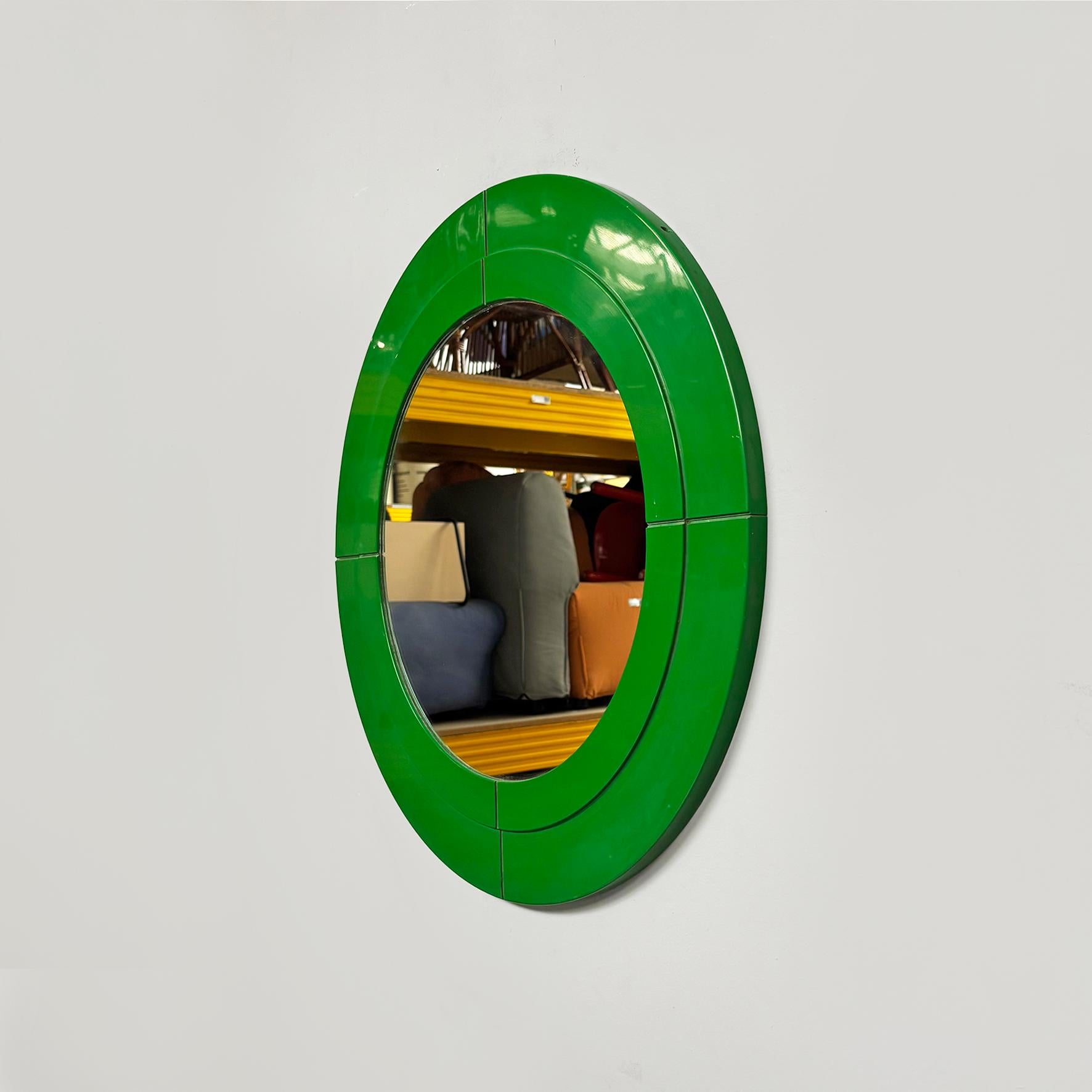 Moderne Miroir modulaire moderne italien en plastique vert par Anna Castelli pour Kartell, années 1970. en vente