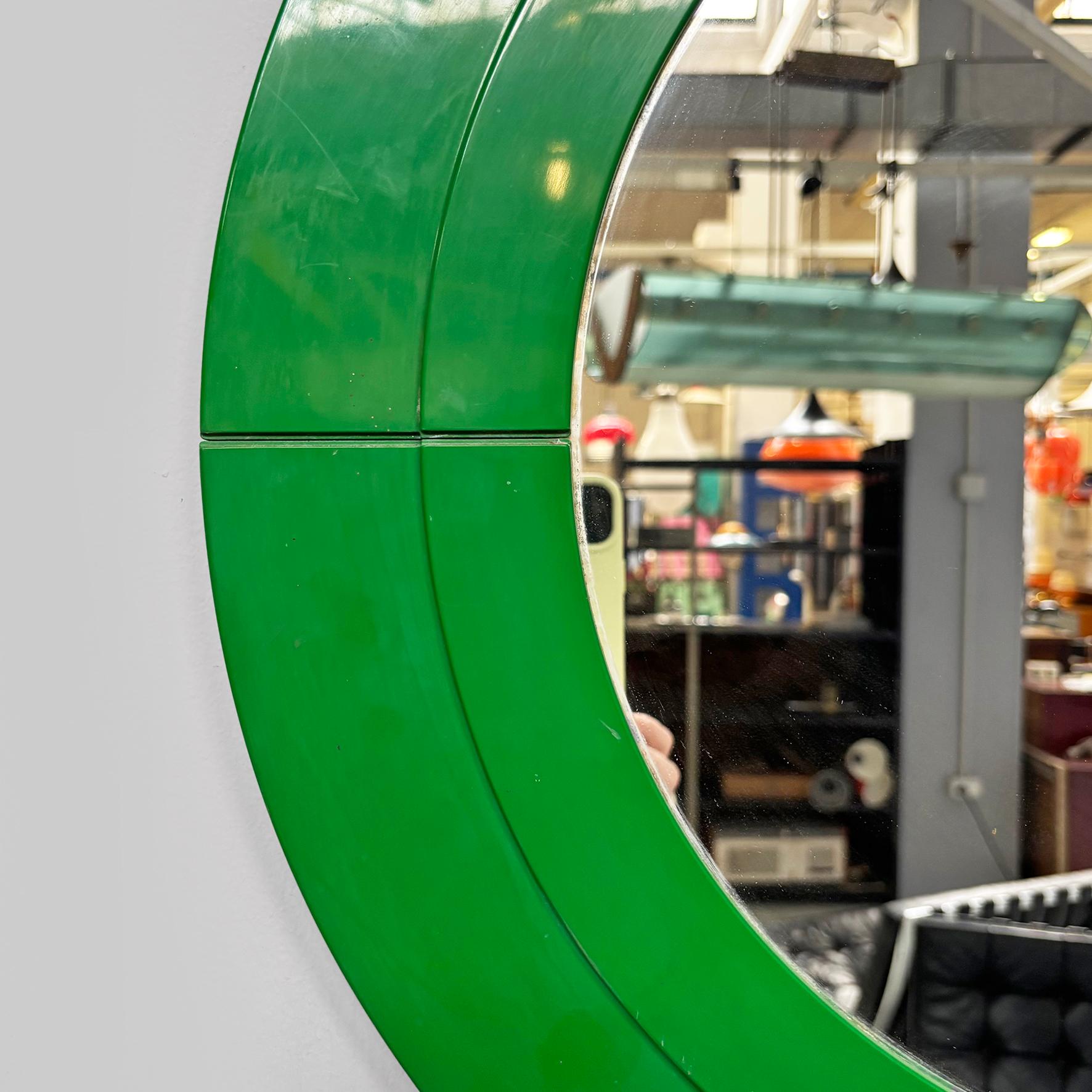 Miroir modulaire moderne italien en plastique vert par Anna Castelli pour Kartell, années 1970. en vente 3