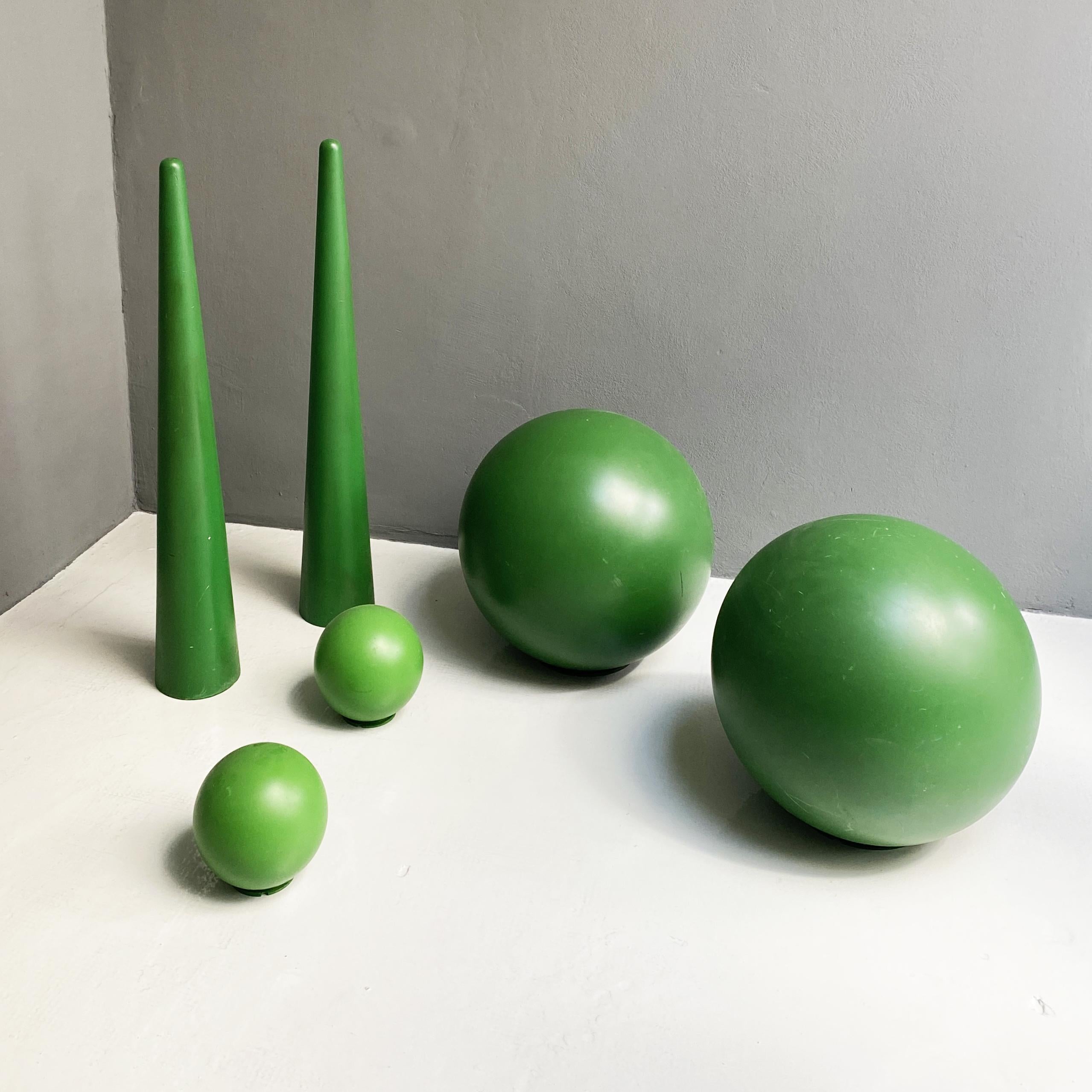 Italian Modern Green Plastic Props for Scenography, 1990s For Sale 6