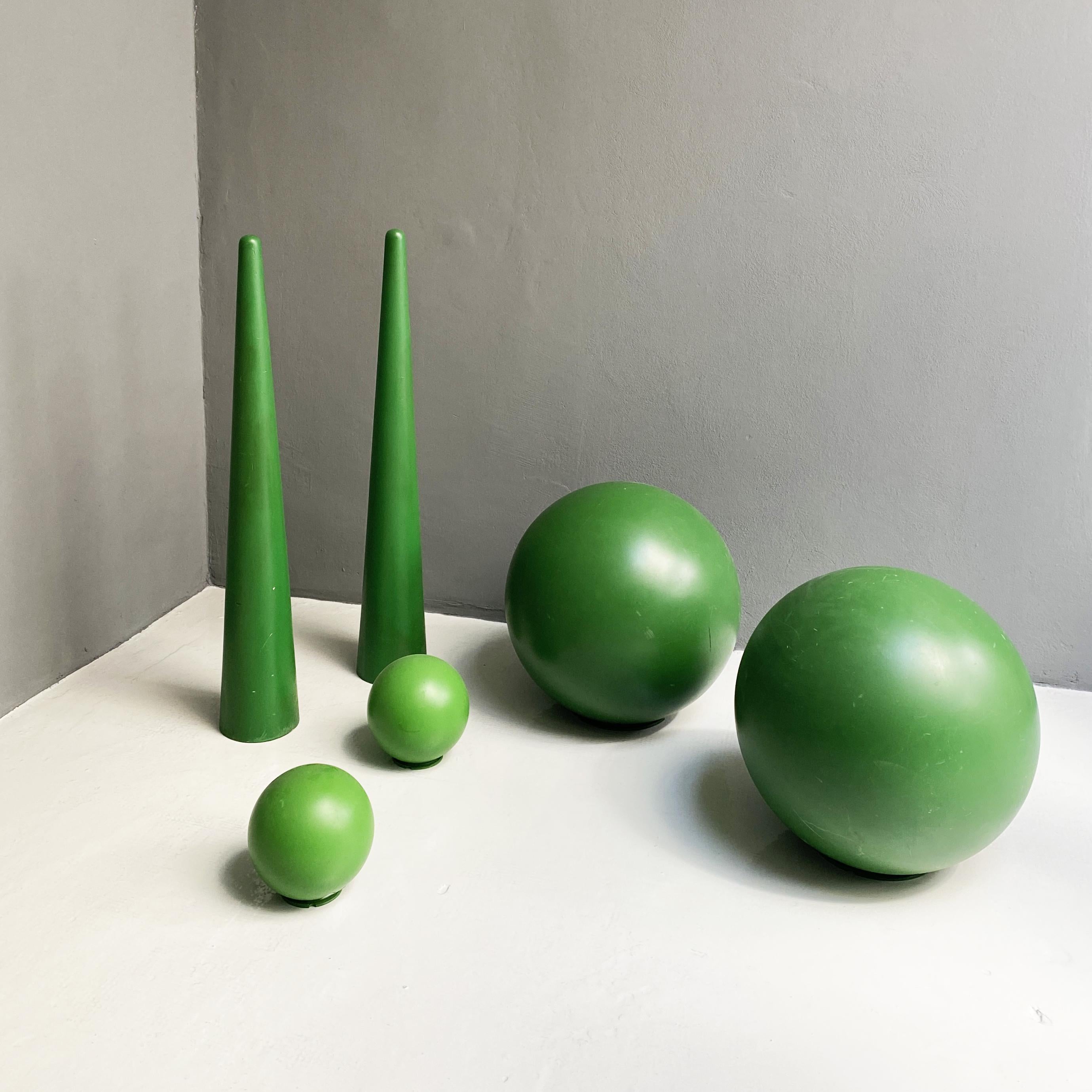 Italian Modern Green Plastic Props for Scenography, 1990s For Sale 7