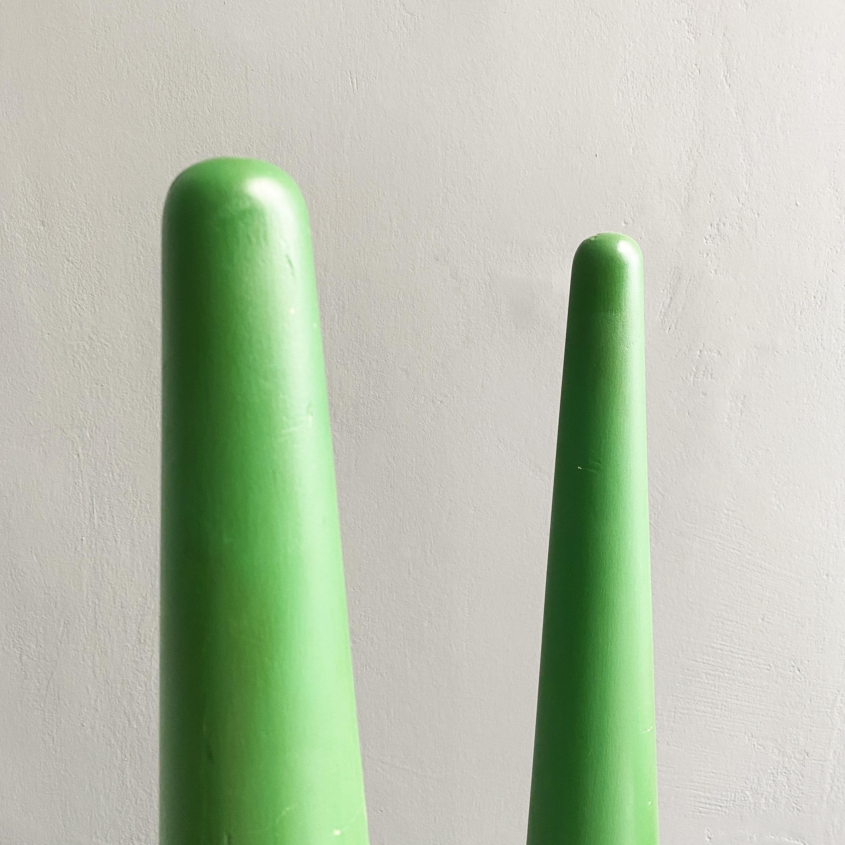 Italian Modern Green Plastic Props for Scenography, 1990s For Sale 14
