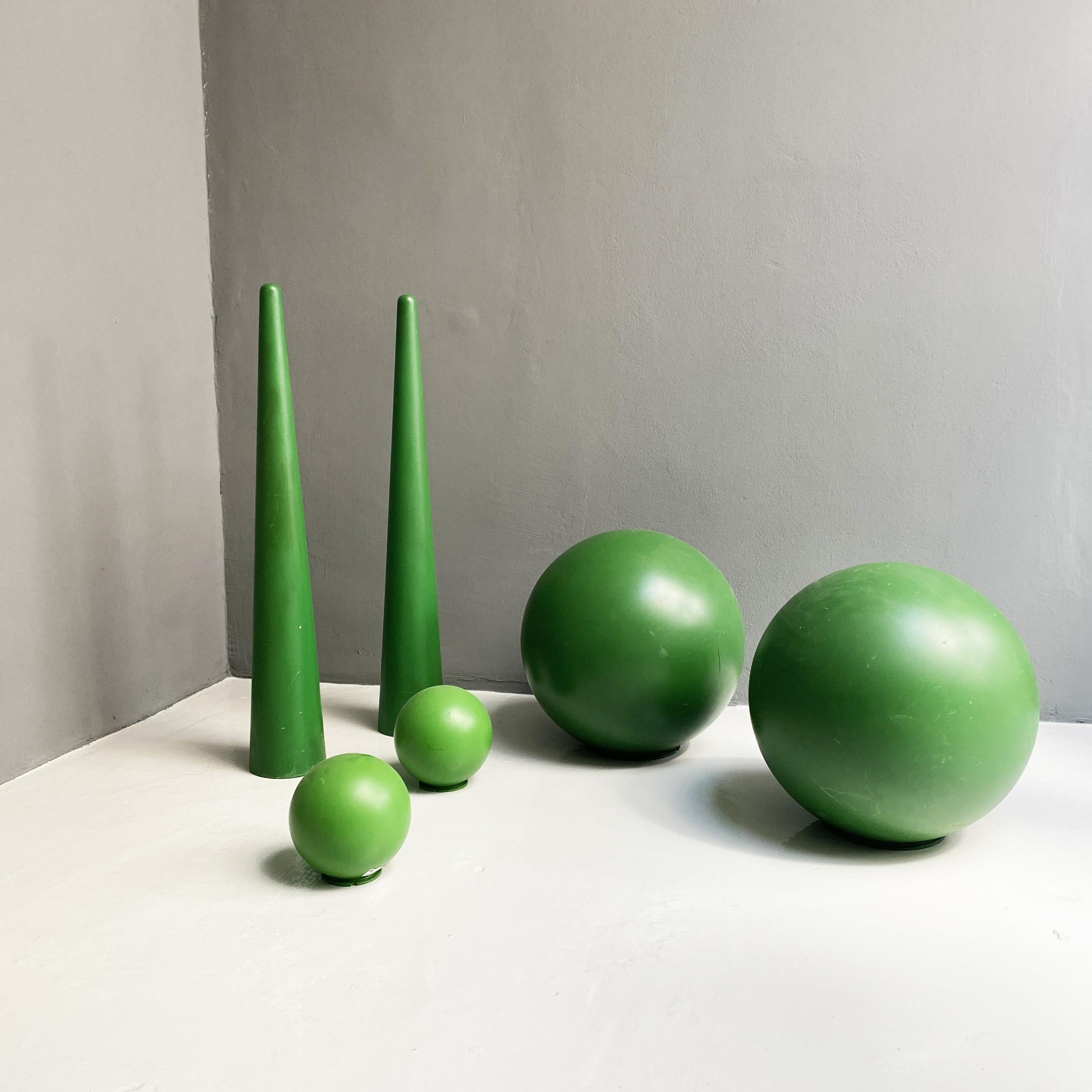 Italian Modern Green Plastic Props for Scenography, 1990s For Sale 1
