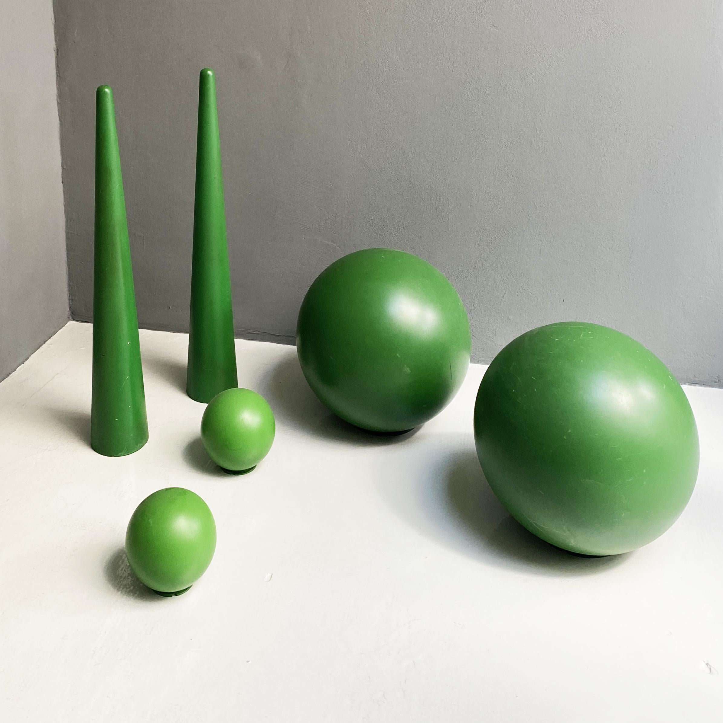 Italian Modern Green Plastic Props for Scenography, 1990s For Sale 2