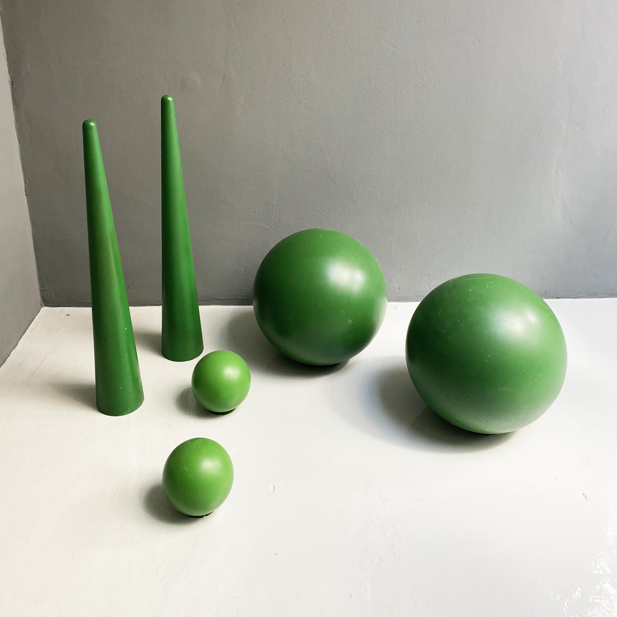 Italian Modern Green Plastic Props for Scenography, 1990s For Sale 3