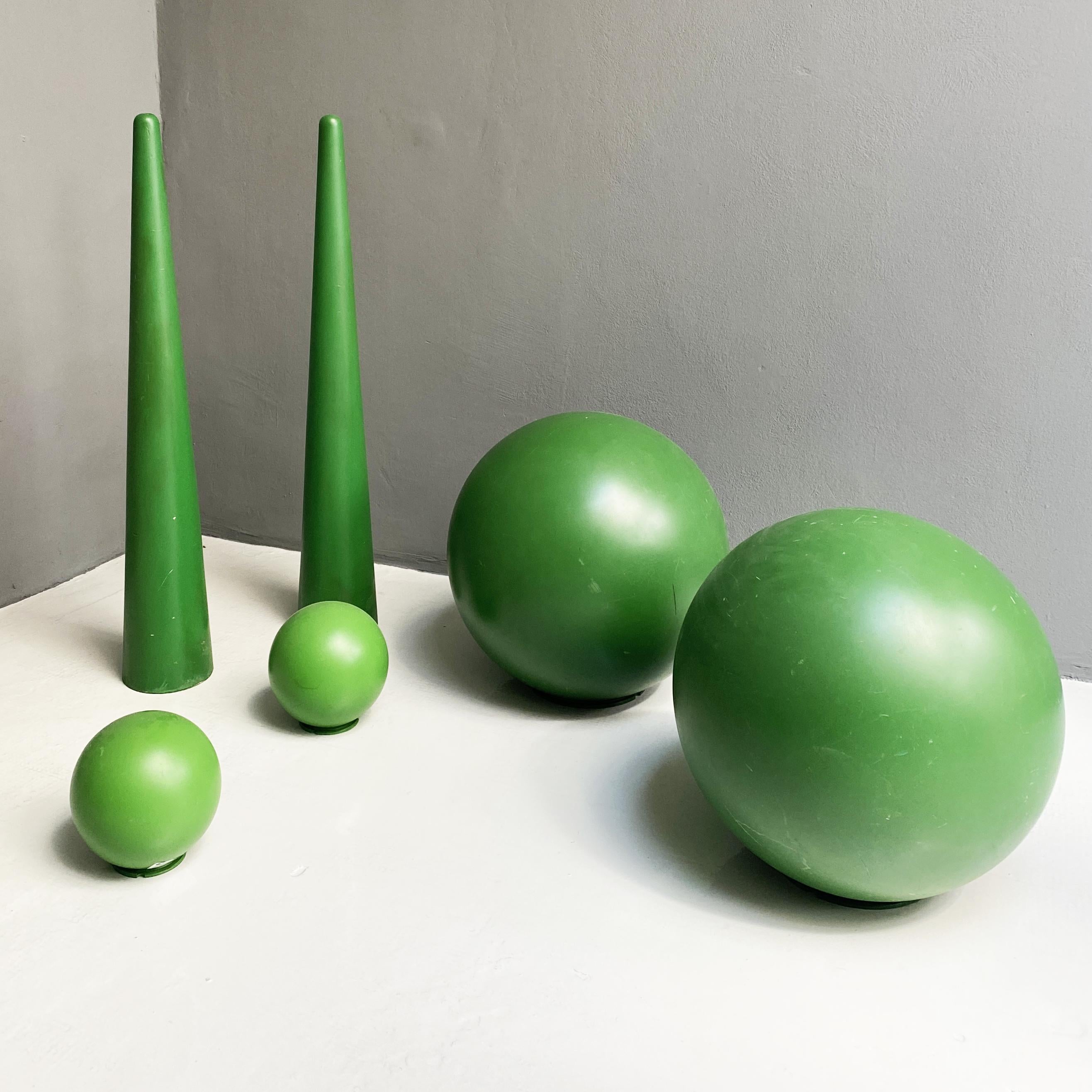 Italian Modern Green Plastic Props for Scenography, 1990s For Sale 4