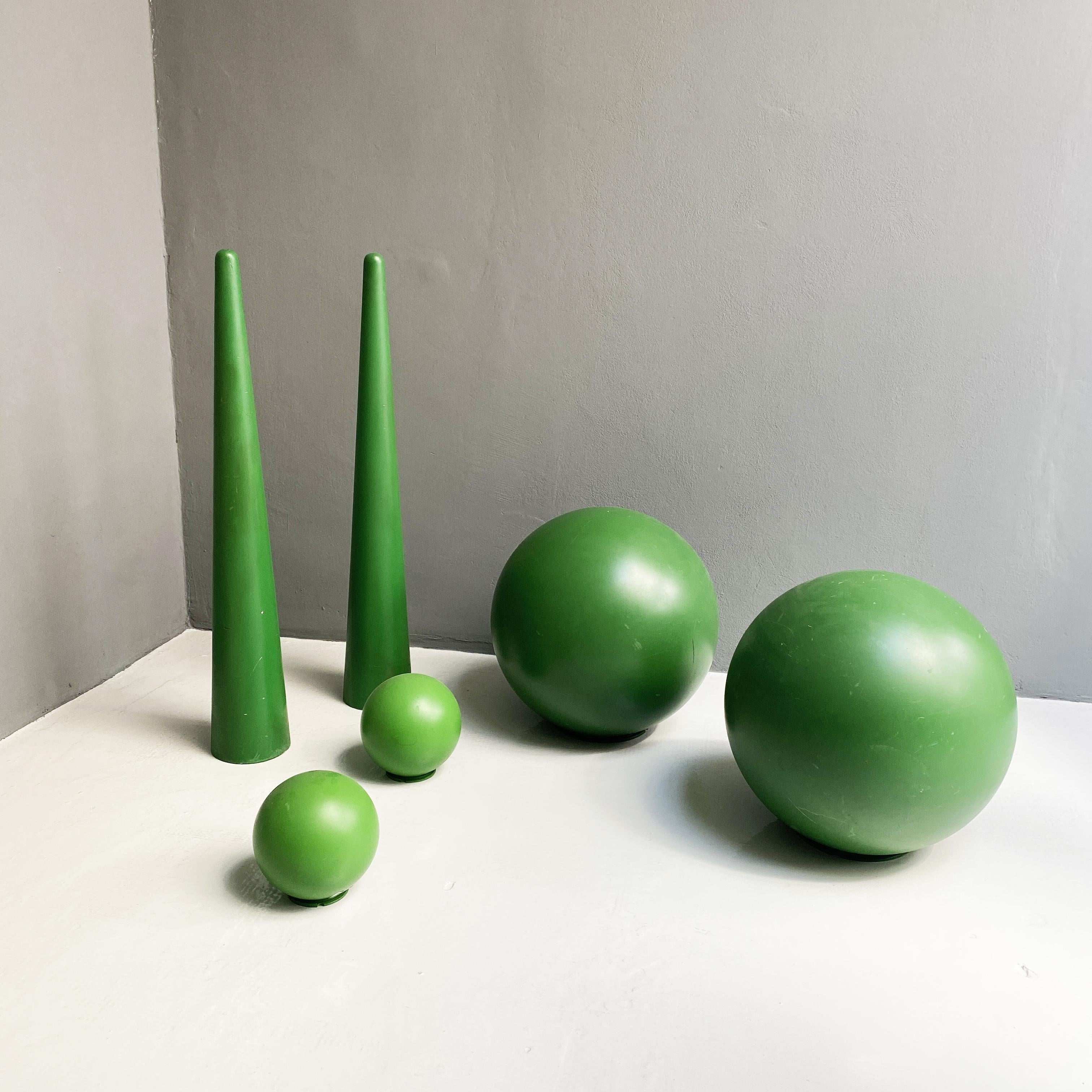 Italian Modern Green Plastic Props for Scenography, 1990s For Sale 5