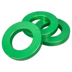 Italian modern green rings for perpetual wall calendar by Ring A Date, 2020s