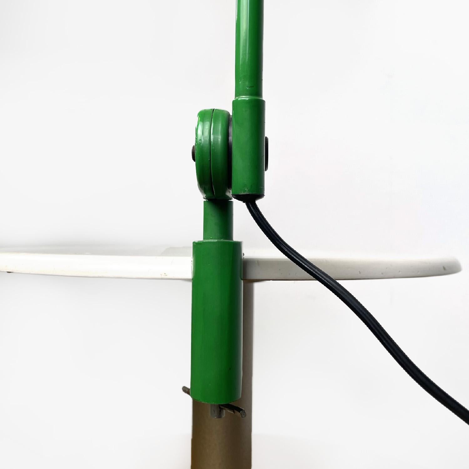 Italian modern green table lamp Topo by Joe Colombo for Stilnovo, 1970s For Sale 5
