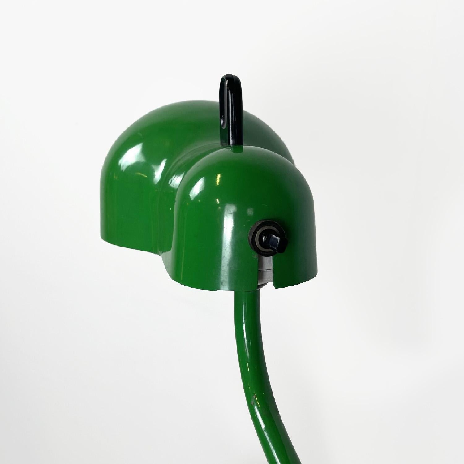 Italian modern green table lamp Topo by Joe Colombo for Stilnovo, 1970s For Sale 2