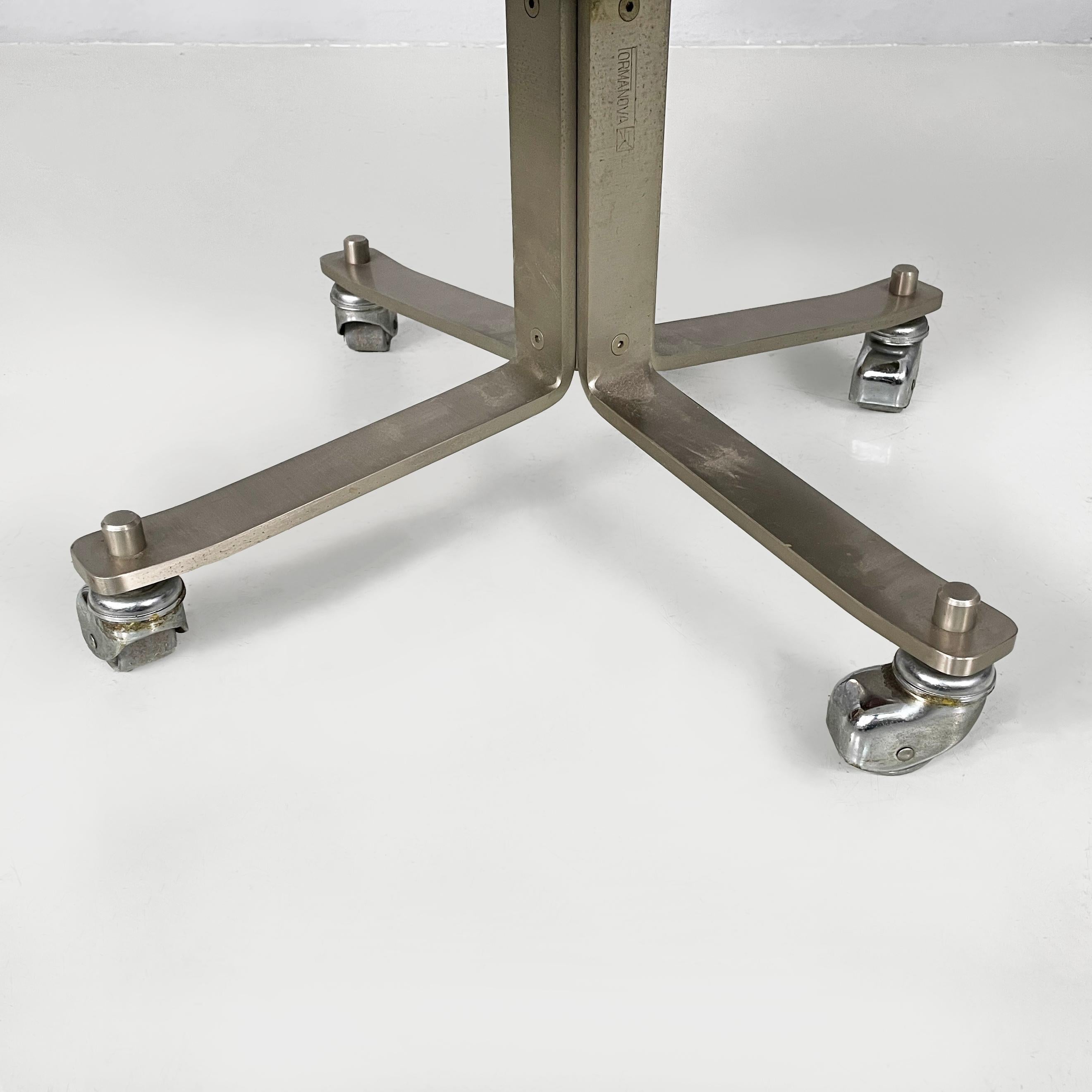 Silla de oficina moderna italiana de terciopelo verdeS de Moscatelli para Formanova, años 70 en venta 9