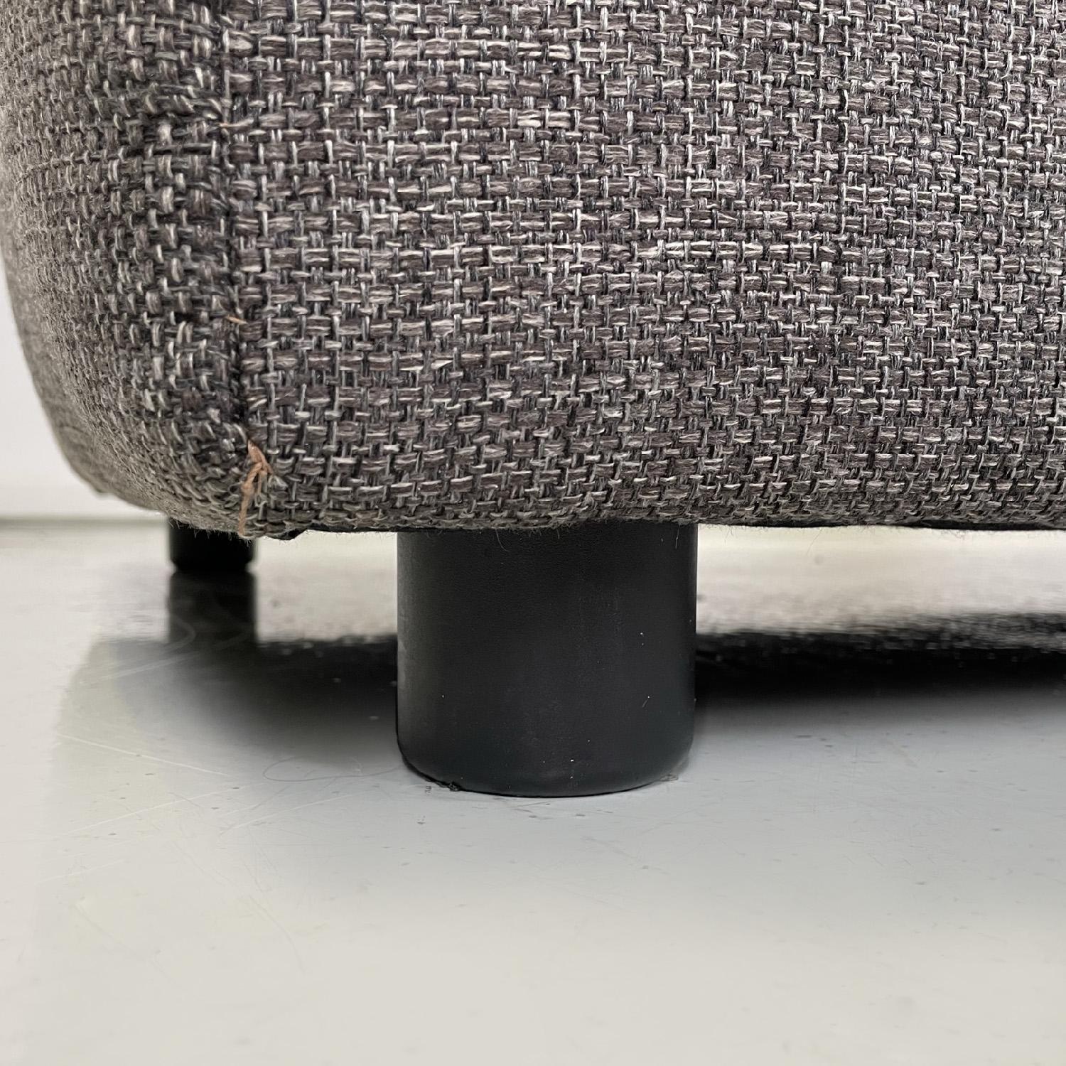 Italian modern grey brown fabric sofa by Flexform, 1990s en venta 4