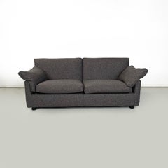 Italian modern grey brown fabric sofa by Flexform, 1990s