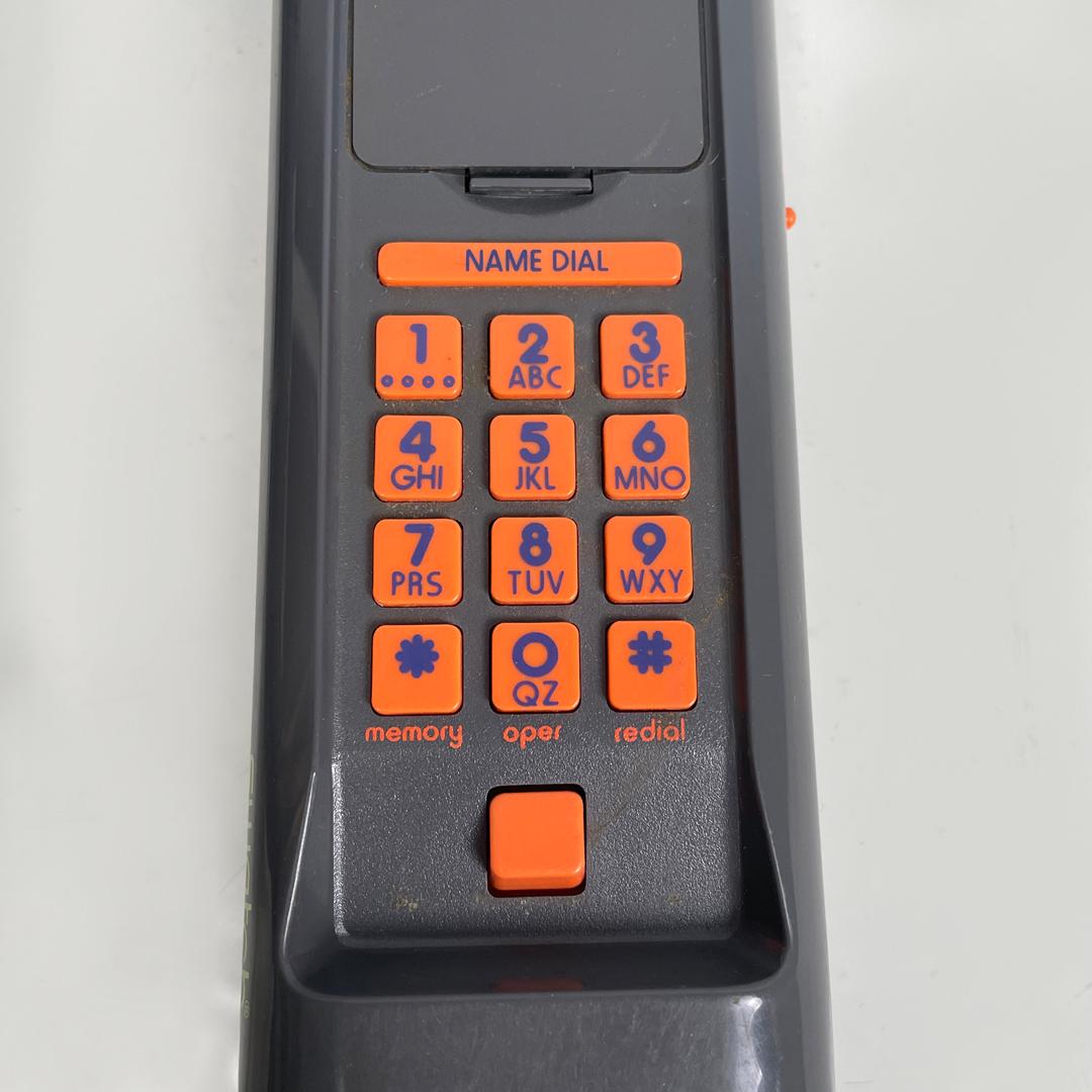 Italian modern grey decorated plastic telephone Twin Phone Deco by Swatch, 1980s For Sale 8