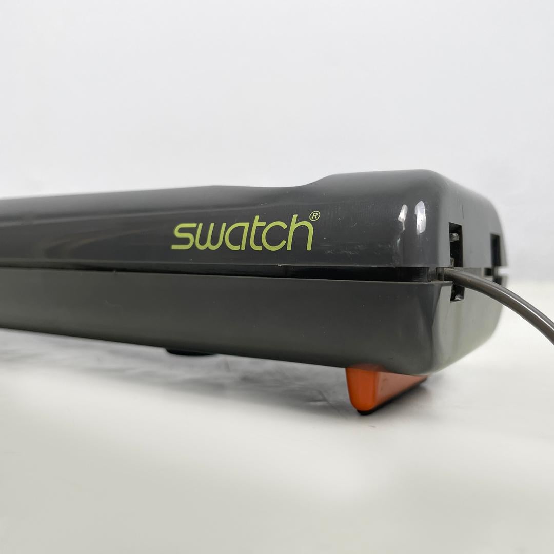 Italian modern grey decorated plastic telephone Twin Phone Deco by Swatch, 1980s For Sale 12