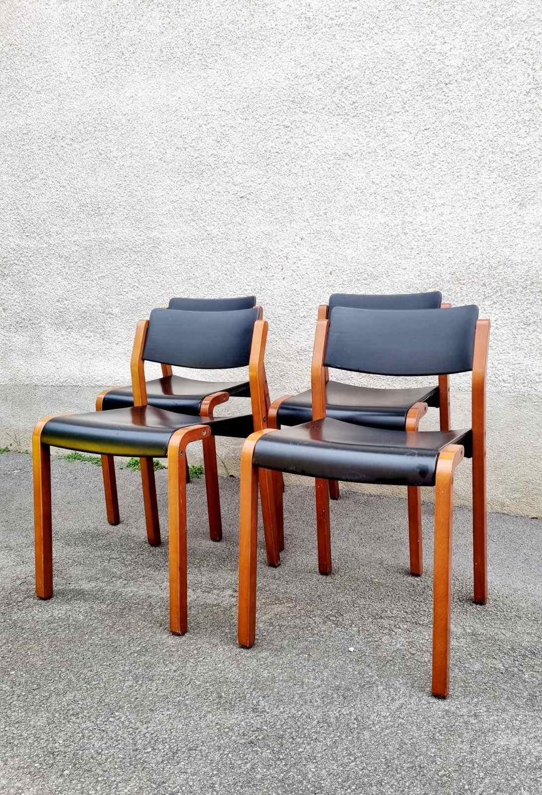 Italian Modern Gruppo Chairs, De Pas, D'Urbino & Lomazzi for Bellato, Italy 80s For Sale 4