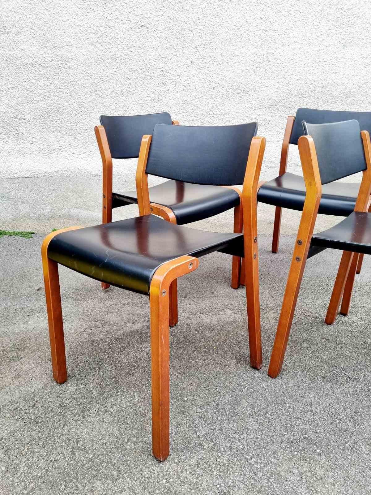 Italian Modern Gruppo Chairs, De Pas, D'Urbino & Lomazzi for Bellato, Italy 80s For Sale 5