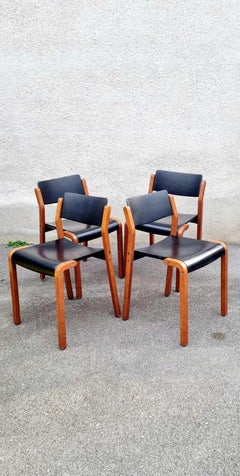 Italian Modern Gruppo Chairs, De Pas, D'Urbino & Lomazzi for Bellato, Italy 80s