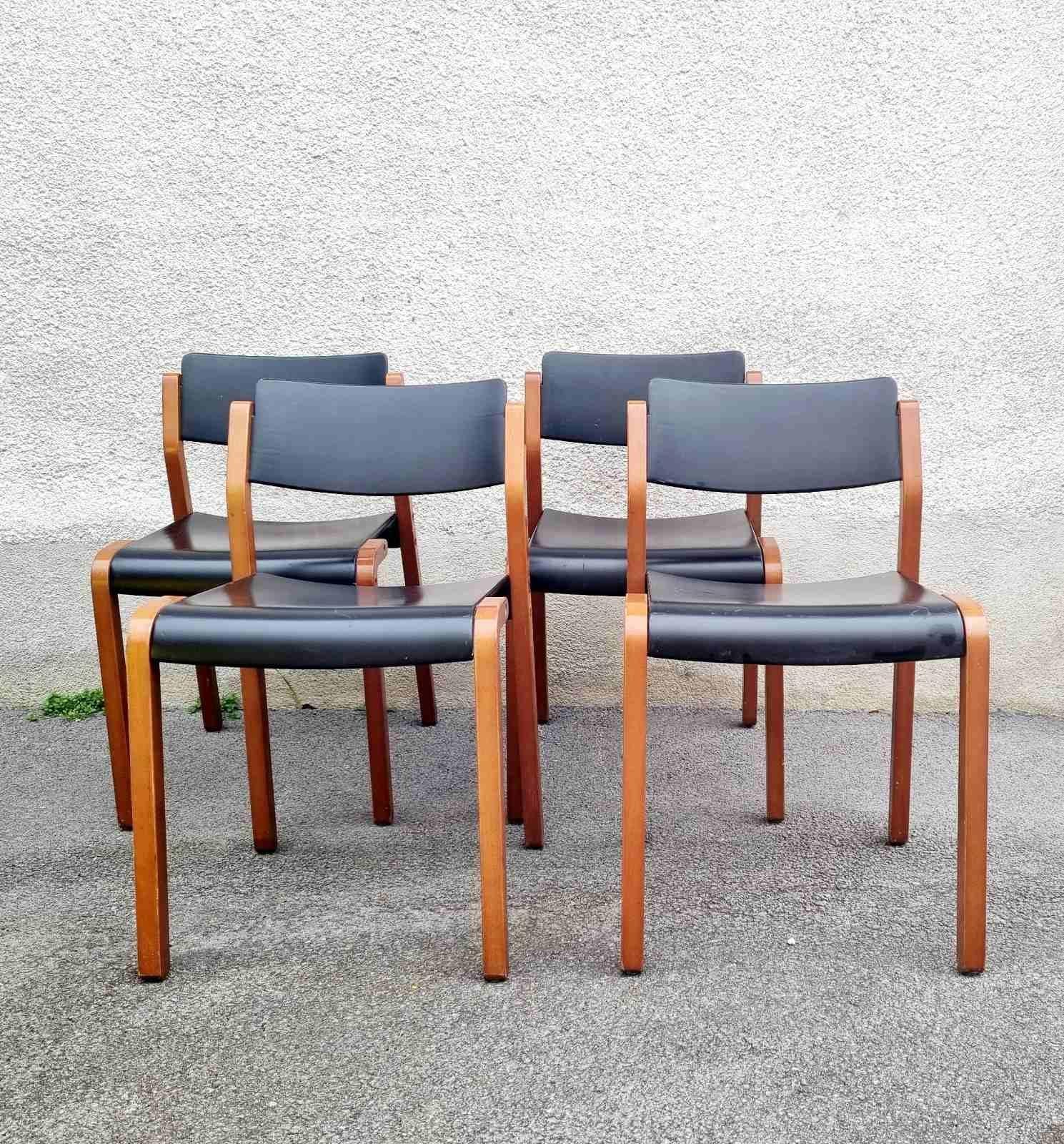 Italian Modern Gruppo Chairs, De Pas, D'Urbino & Lomazzi for Bellato, Italy 80s For Sale 3
